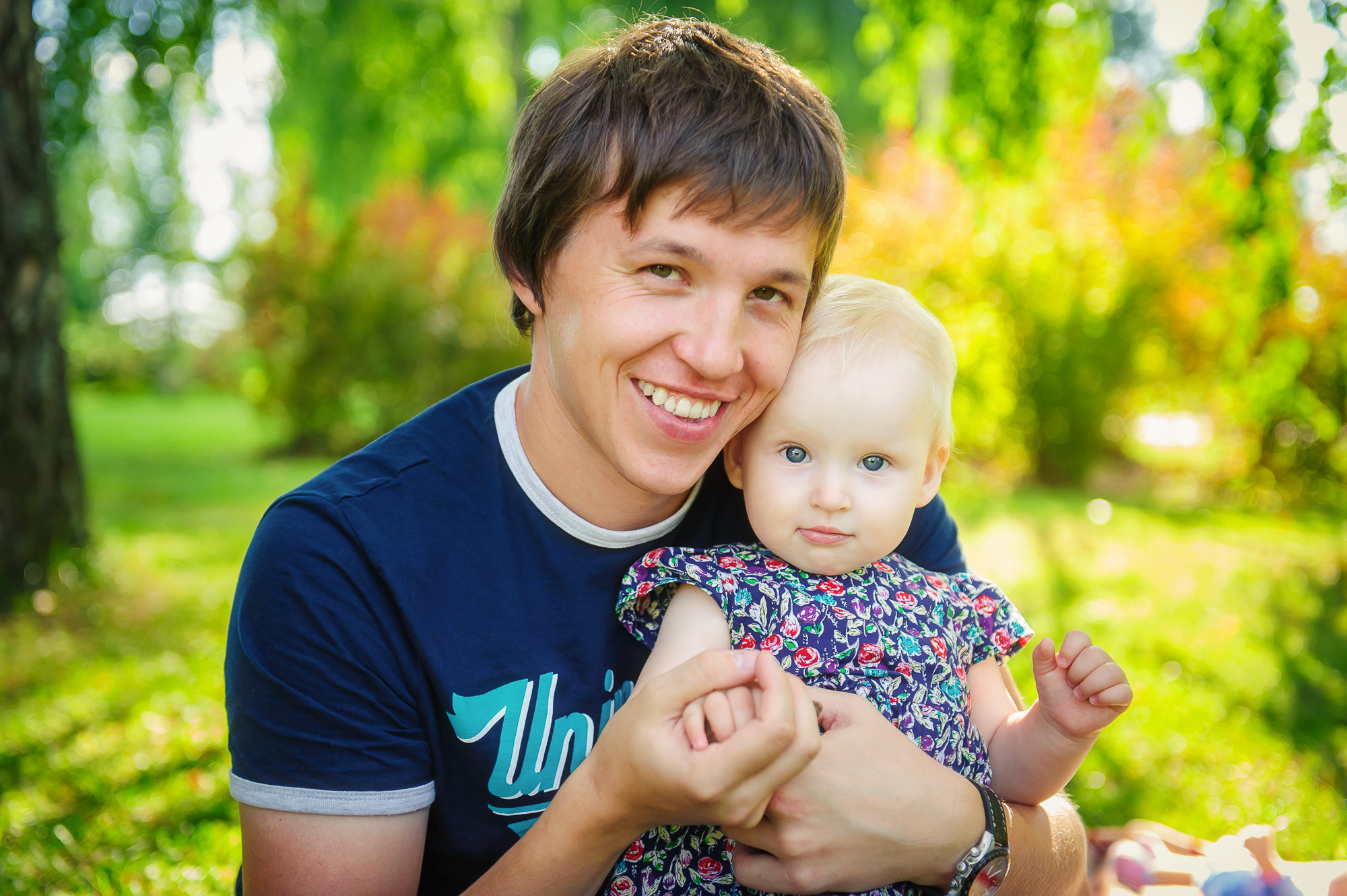 Галина, Алексей и крошка-дочка. Свадебный и семейный фотограф в Новосибирске Александр Счастный