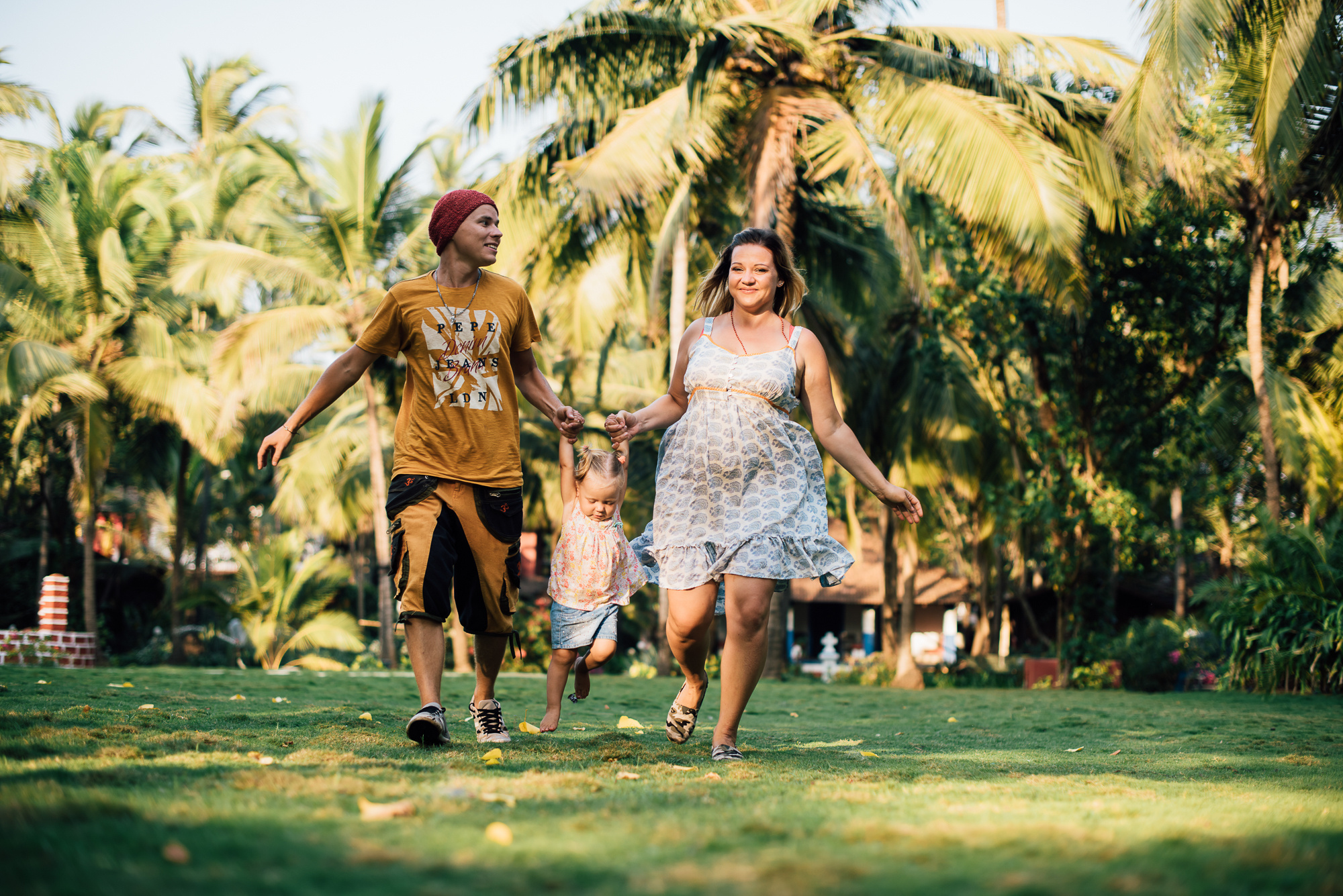 Оля, Саша и Арина в ГОА. Свадебный и семейный фотограф в Новосибирске Александр Счастный