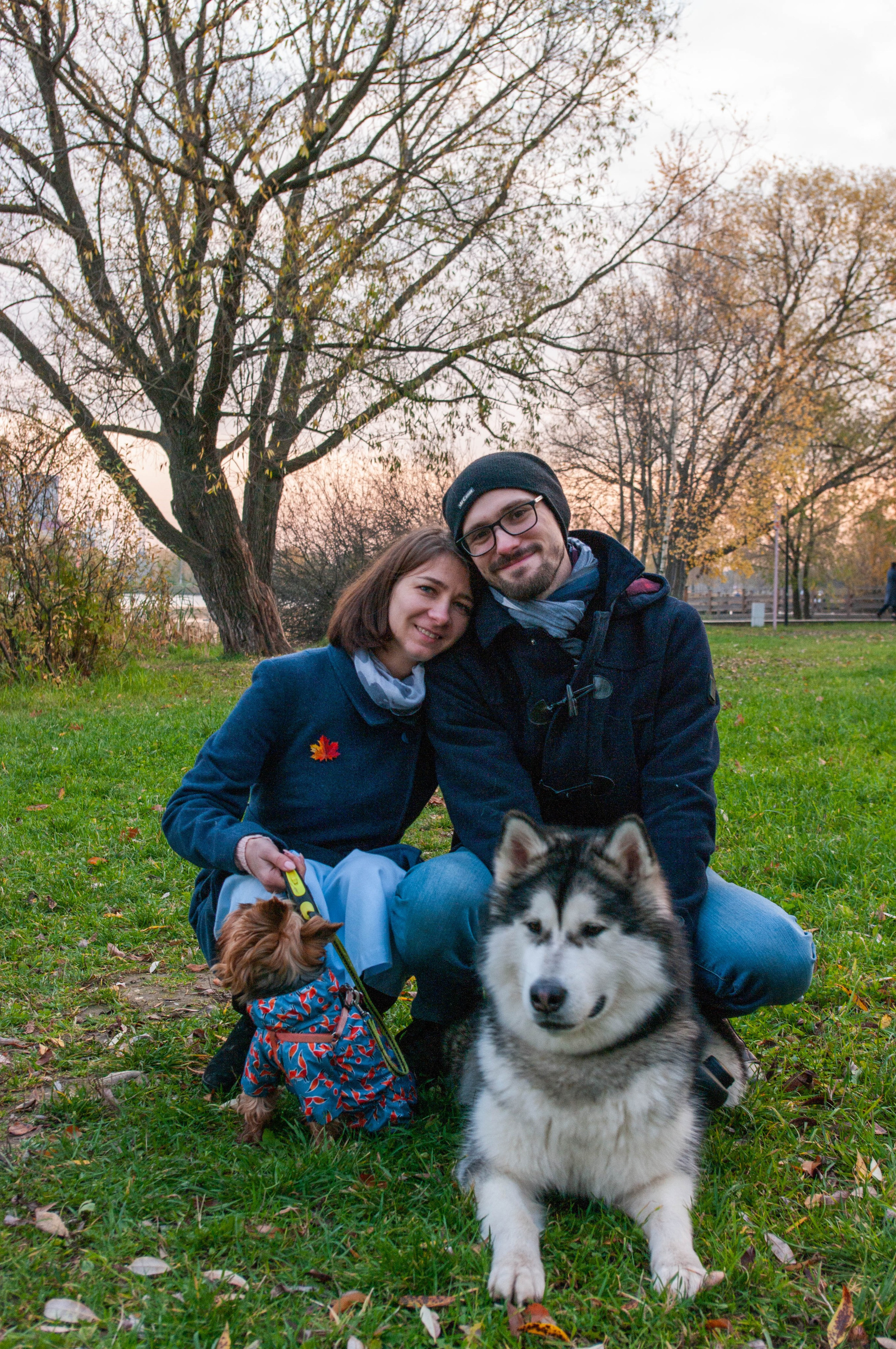 Прогулка. Арсентий и Надя, Кася и Шкед. Фотограф в Москве Леонид Калесник