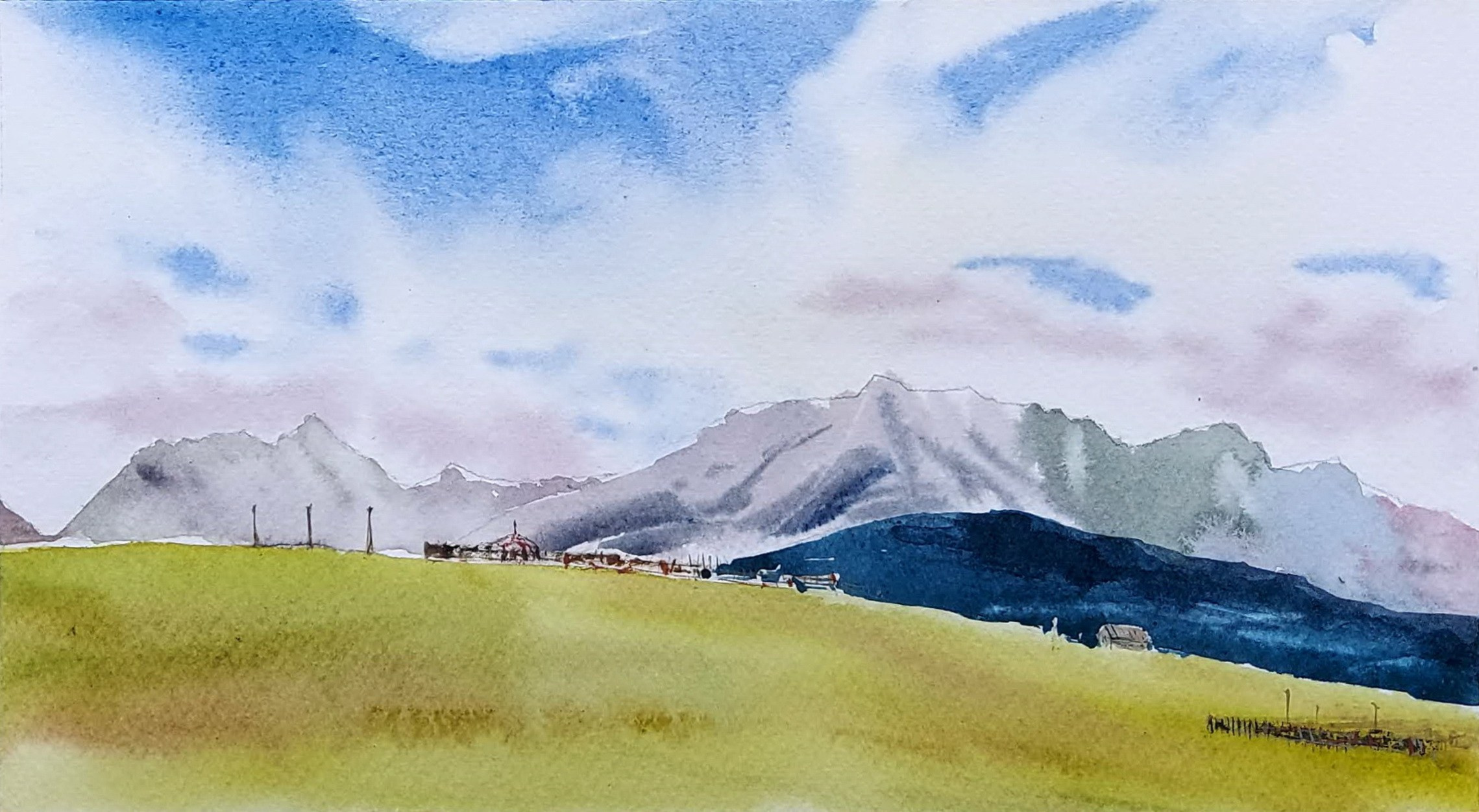 Mönkh Saridag, a view from Khankh, Lake Khövsgöl | August 2022 | A4 | N/a