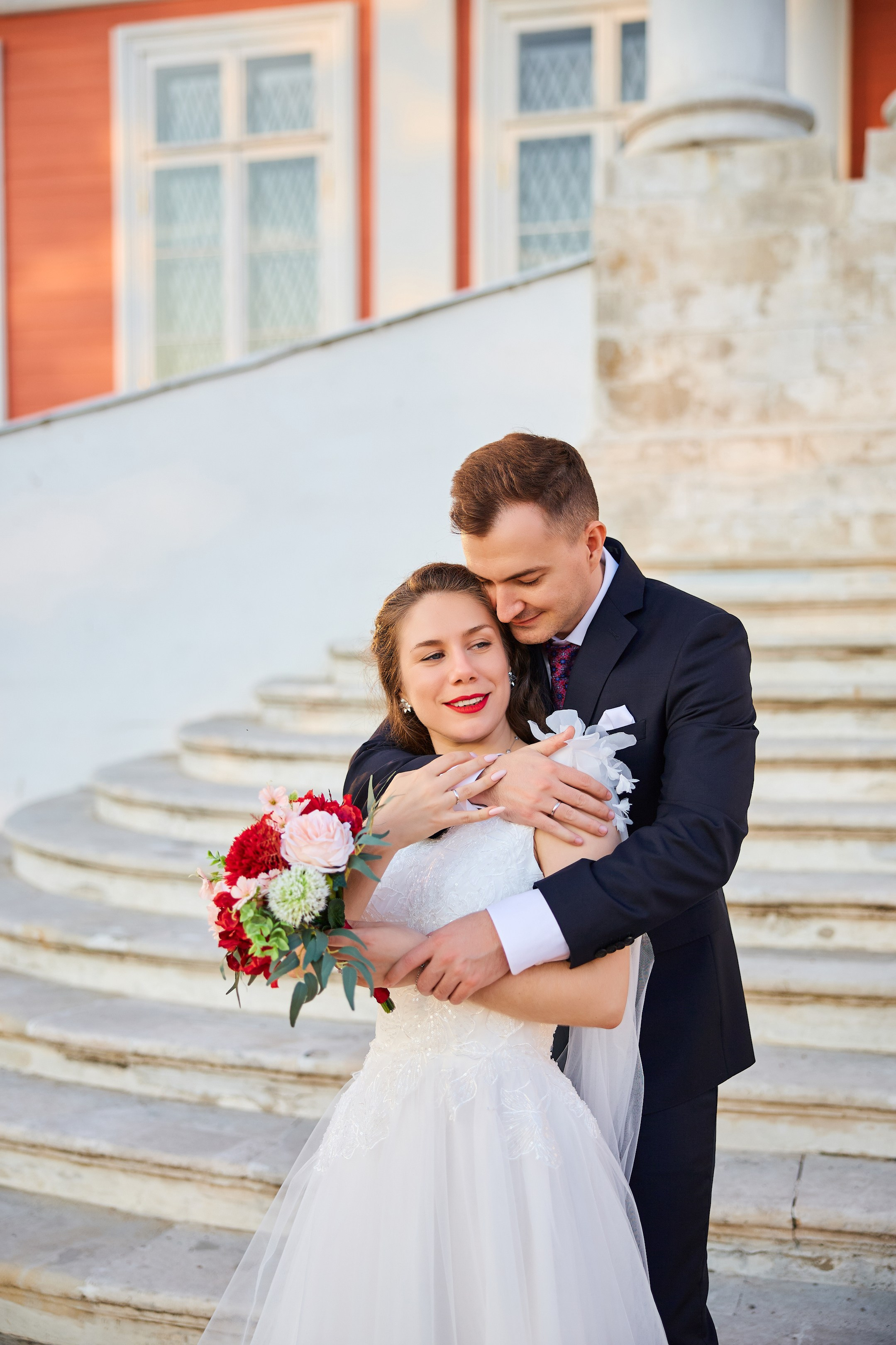 Свадебная фотосессия в Кусково. Свадебный фотограф Сергей Колбинский