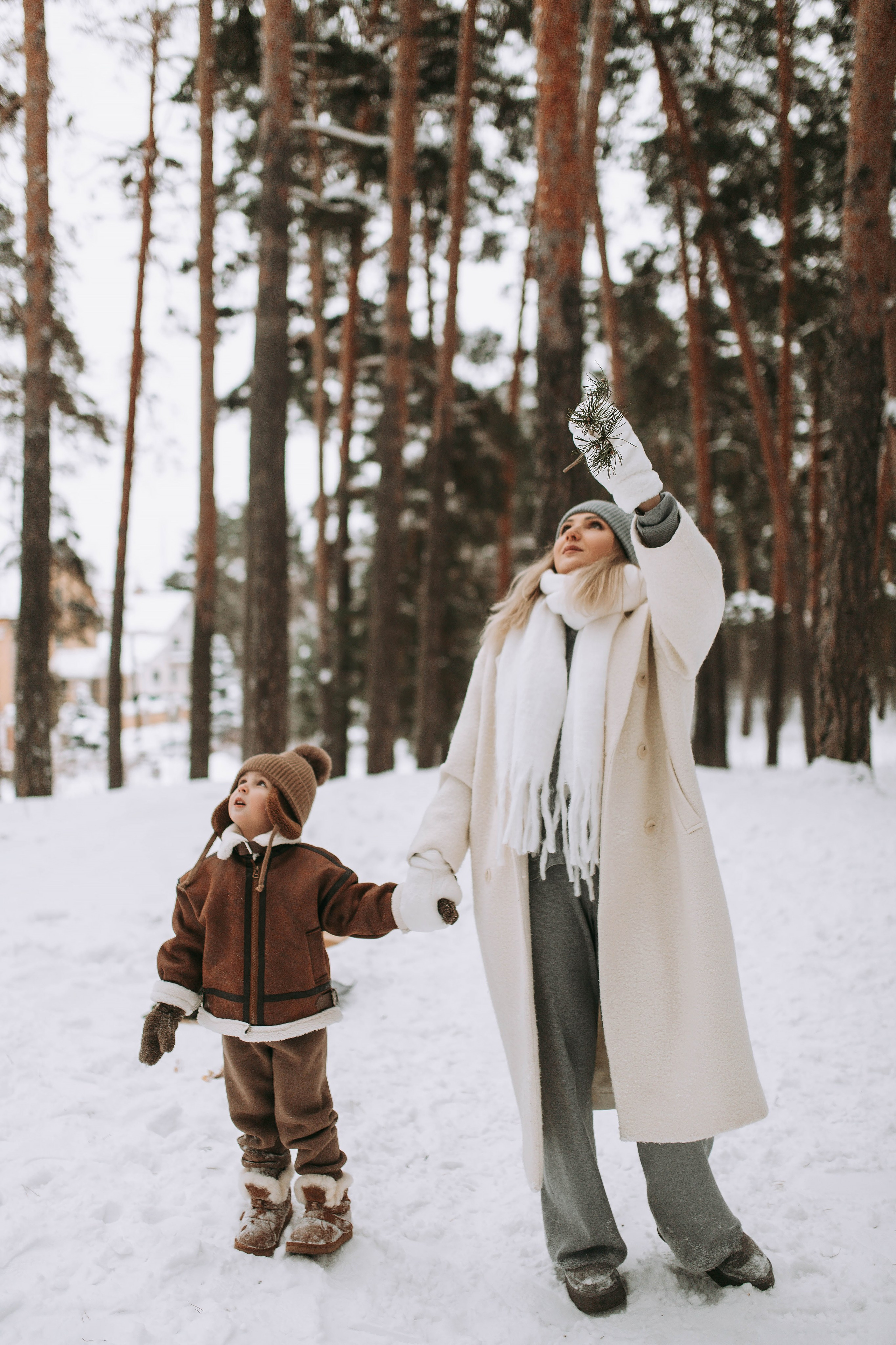 Зимняя прогулка по лесу. Свадебный и семейный фотограф в Нижнем Новгороде