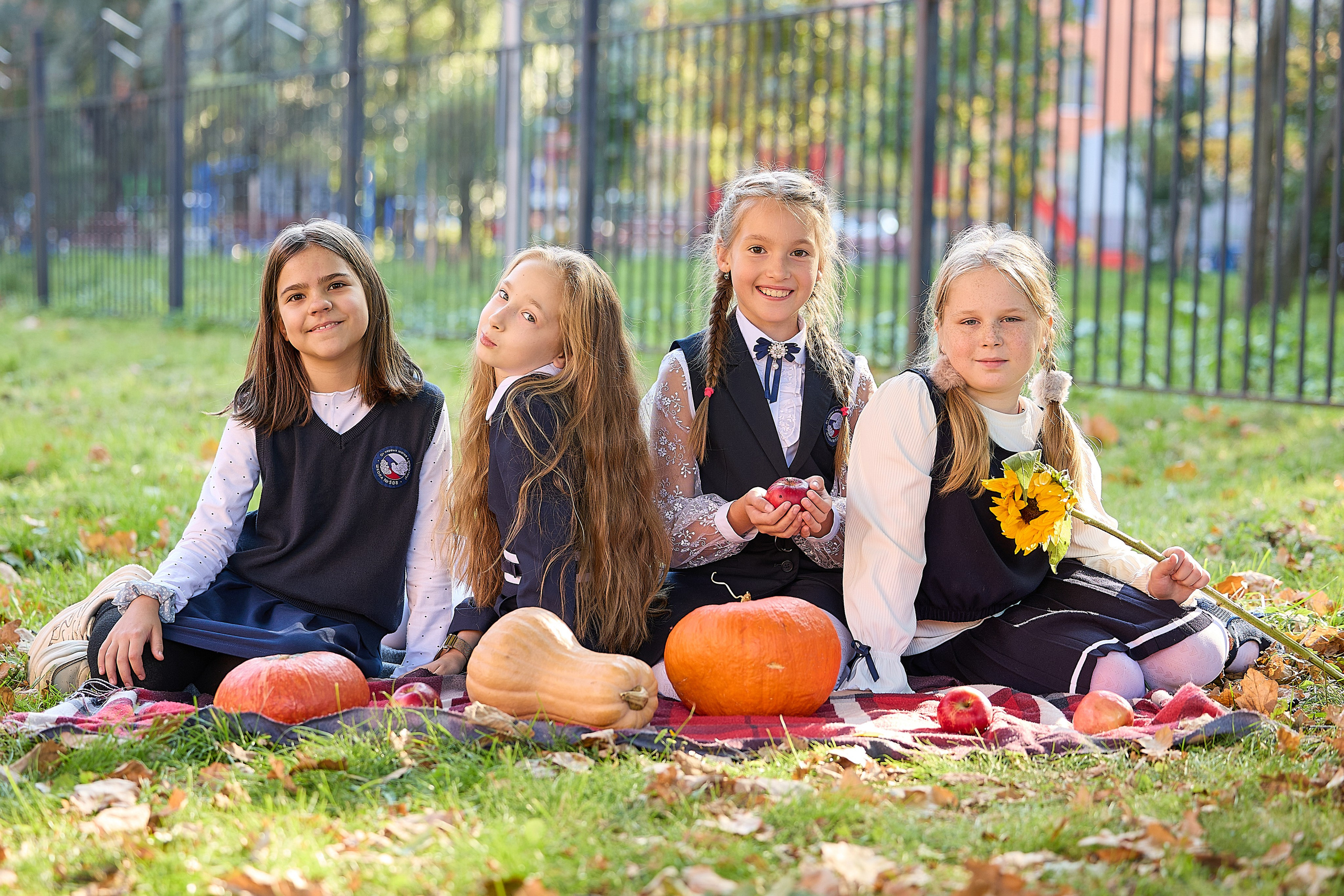 Осенняя съёмка в школе