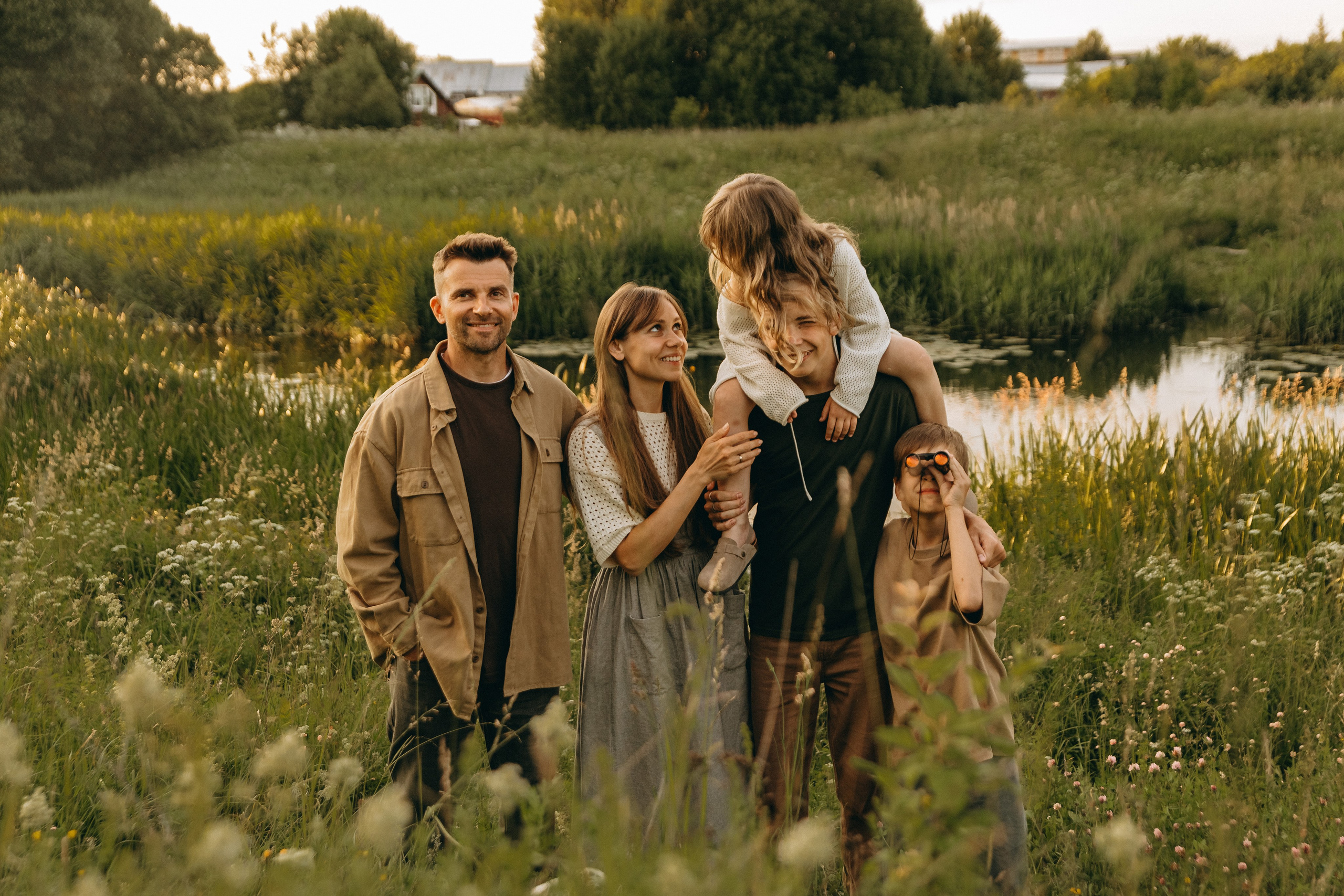 Наталья, Дмитрий, Артем, Леша и Аглая. Семейный фотограф В Москве Александра Дейкун