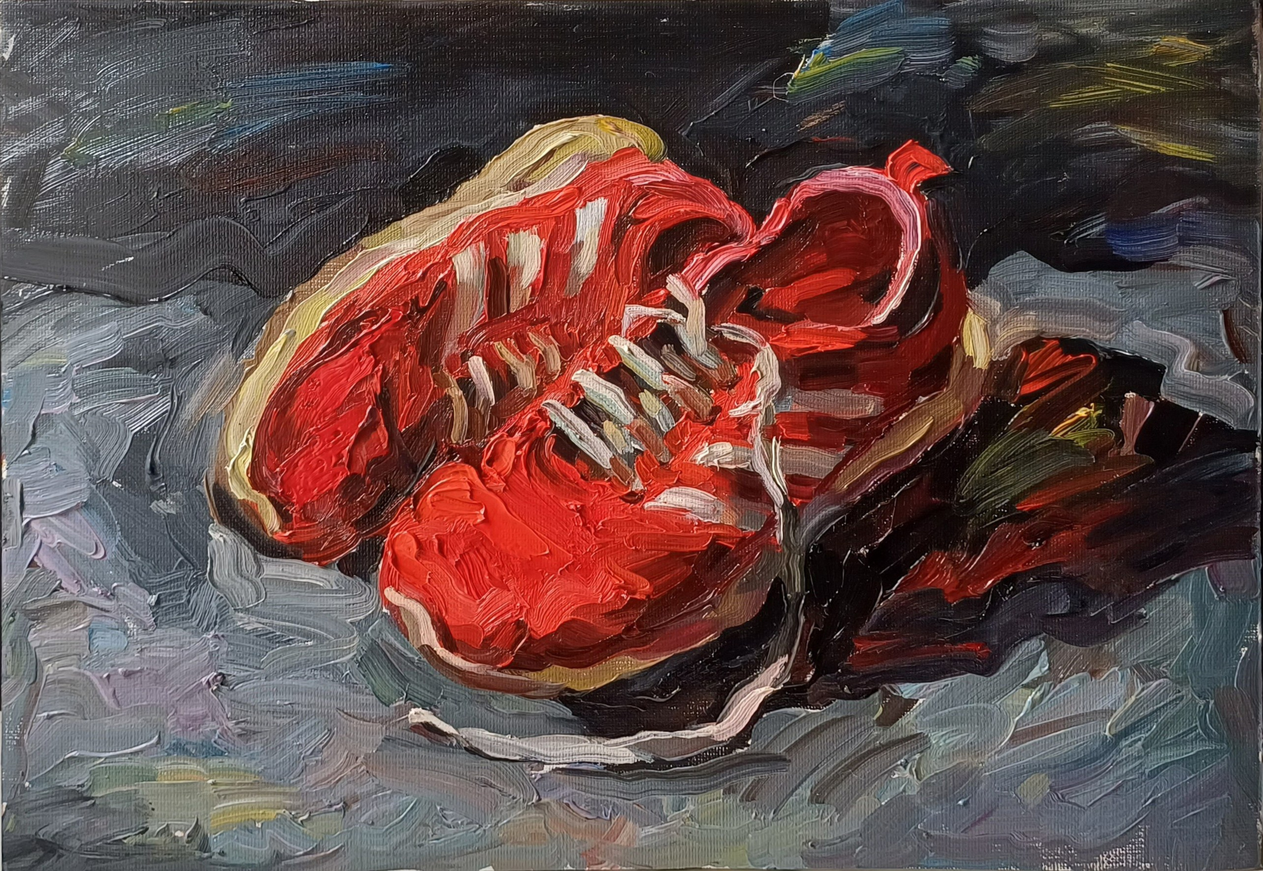 Цветы и предметы. Заказать портрет маслом на холсте по фото в яркой живописной манере