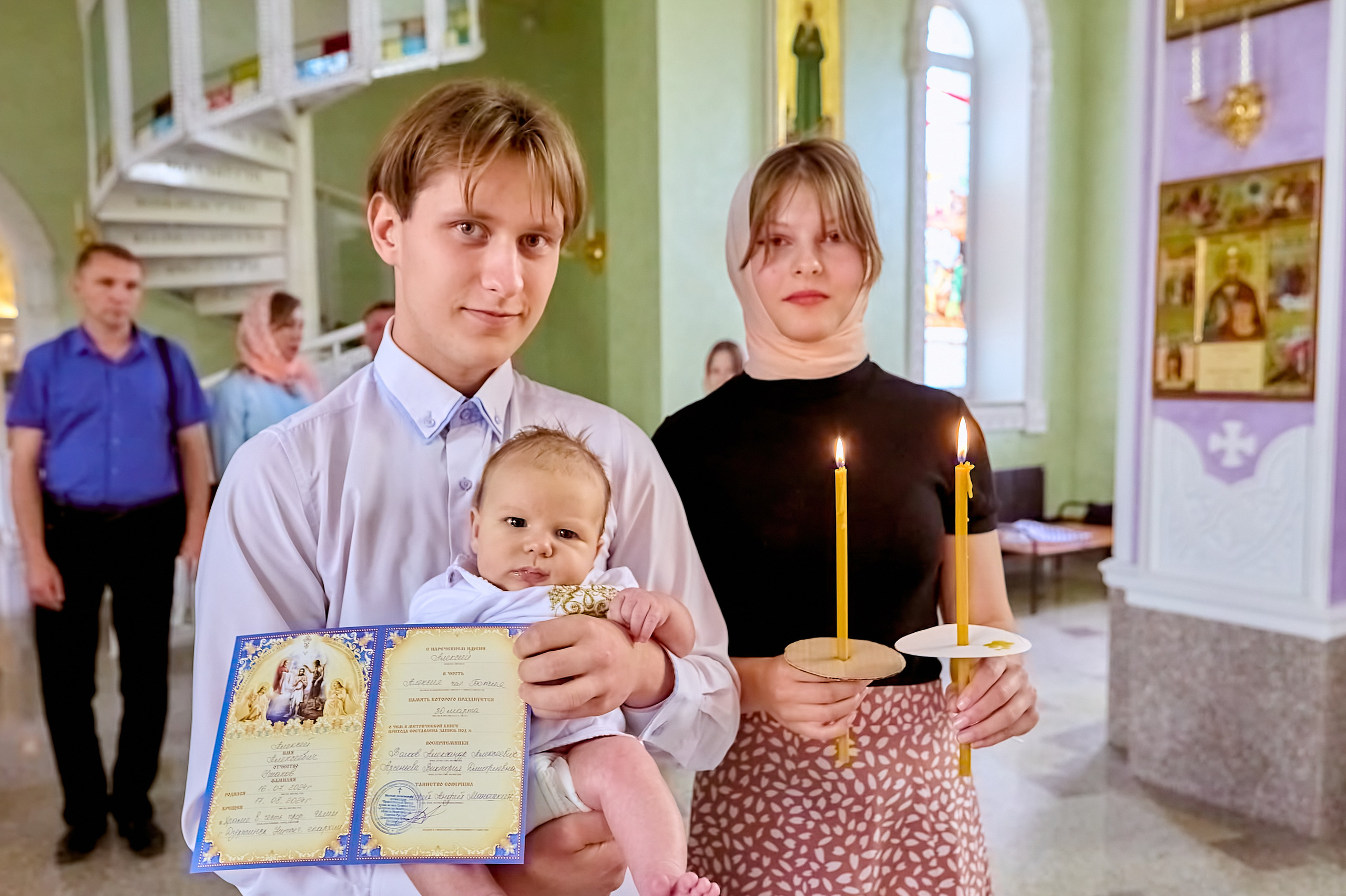 Фотографии Крещения младенца Алексея