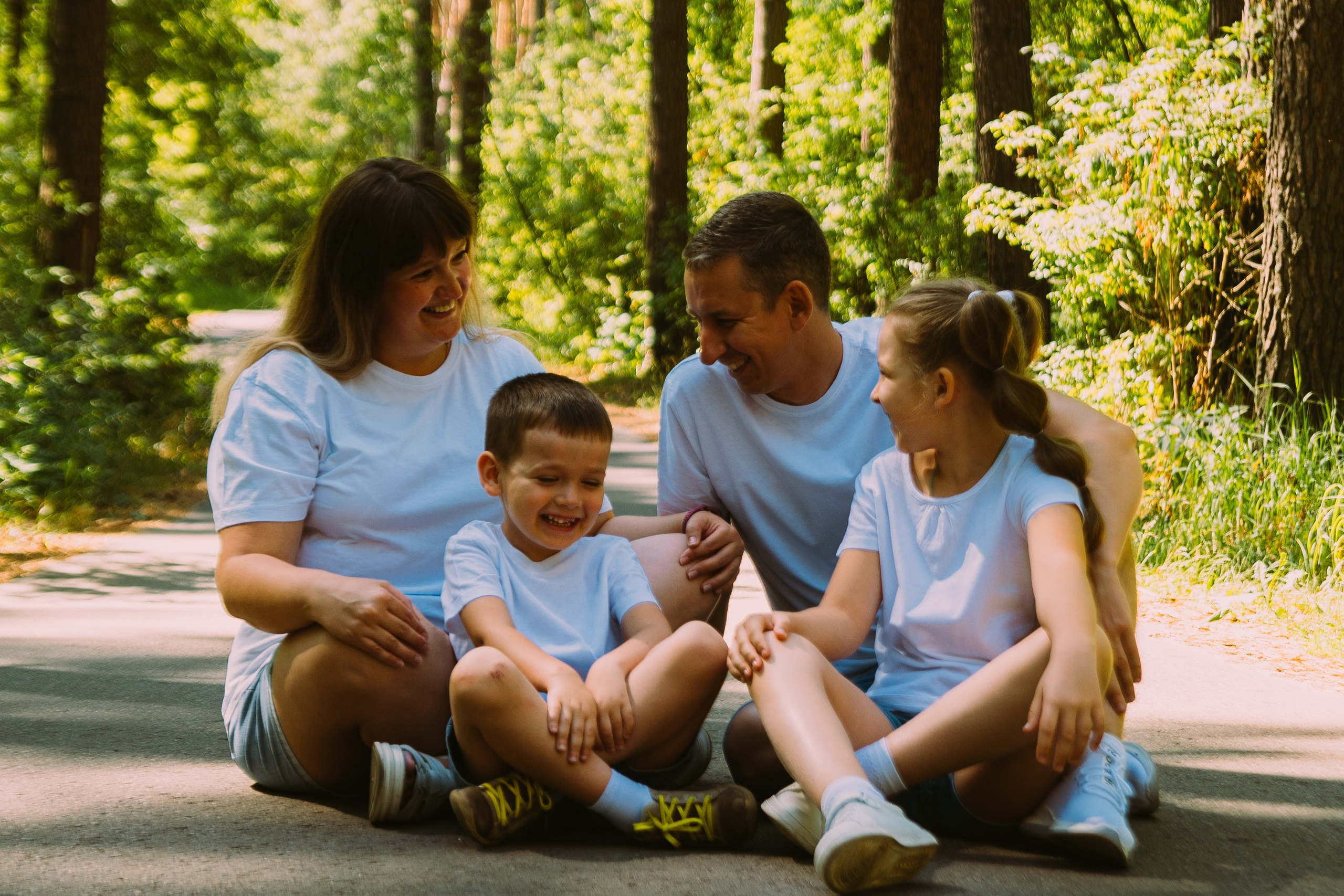 Семейная фотосессия летом. Семейный, детский фотограф в Минске Вероника Гапоненко