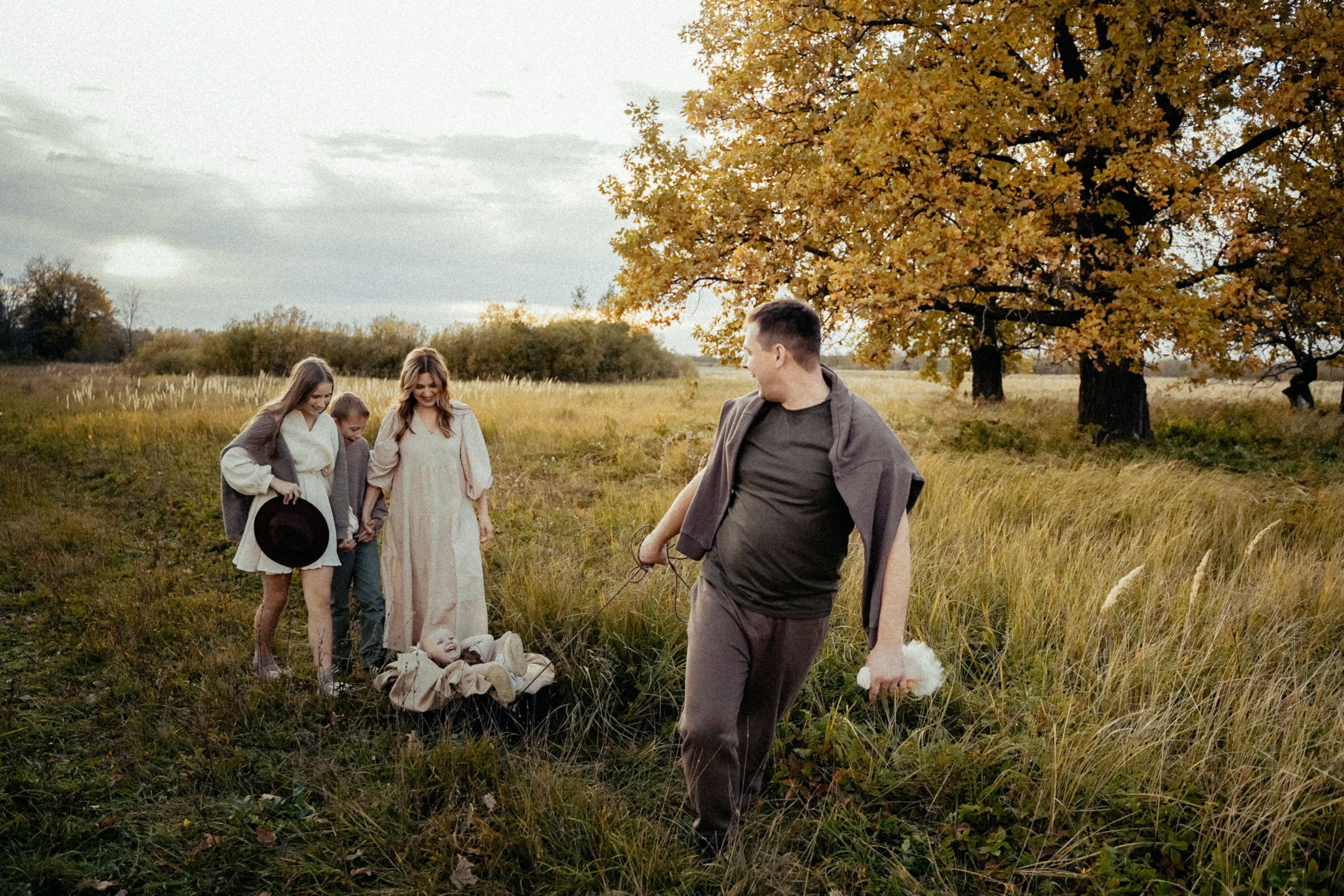 Семья на природе