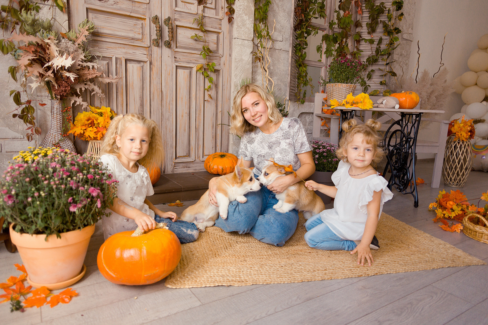 Съемка с корги. Семейный фотограф в Пензе Мария Левина