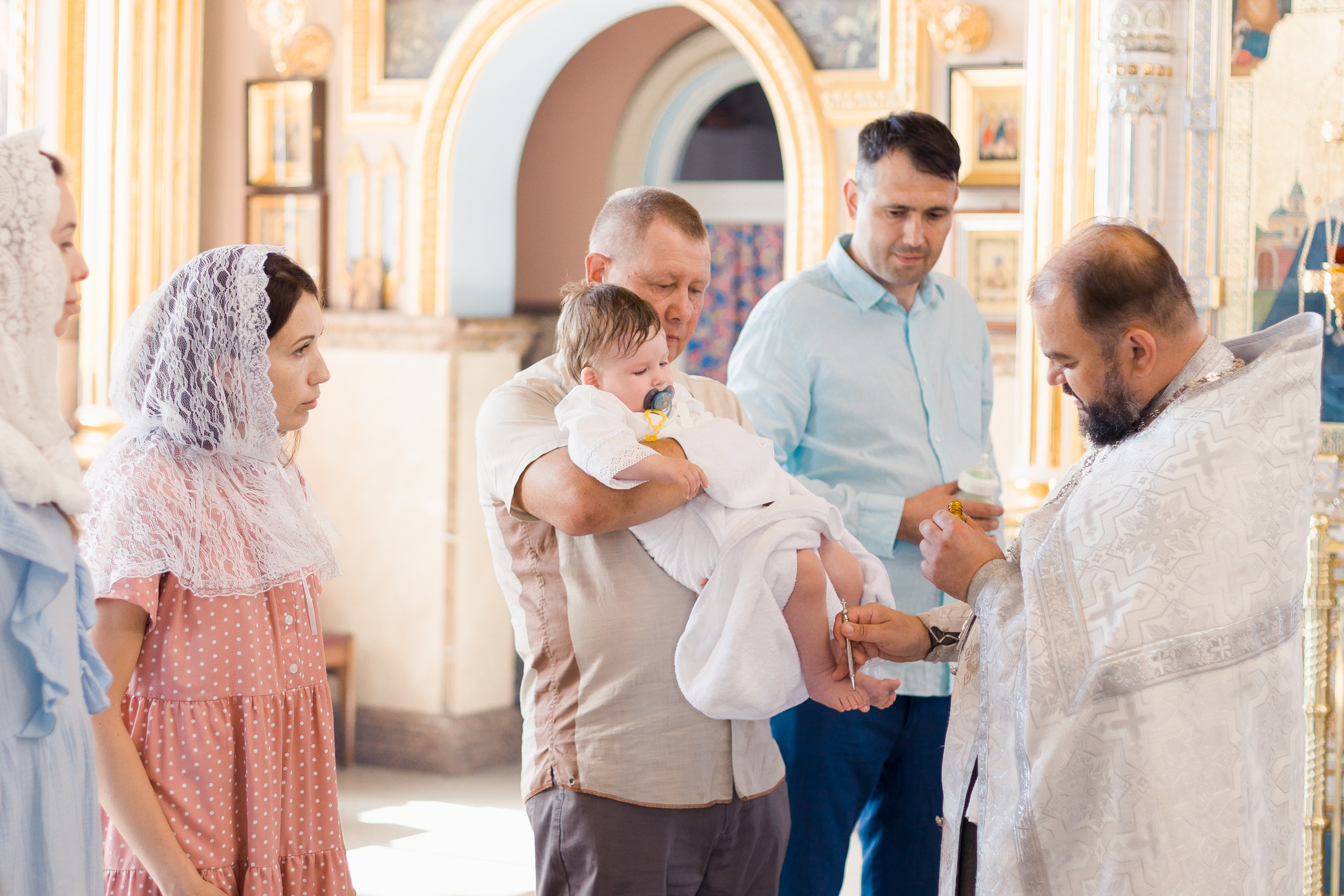 Крещение Льва. Семейный фотограф в Пензе Мария Левина