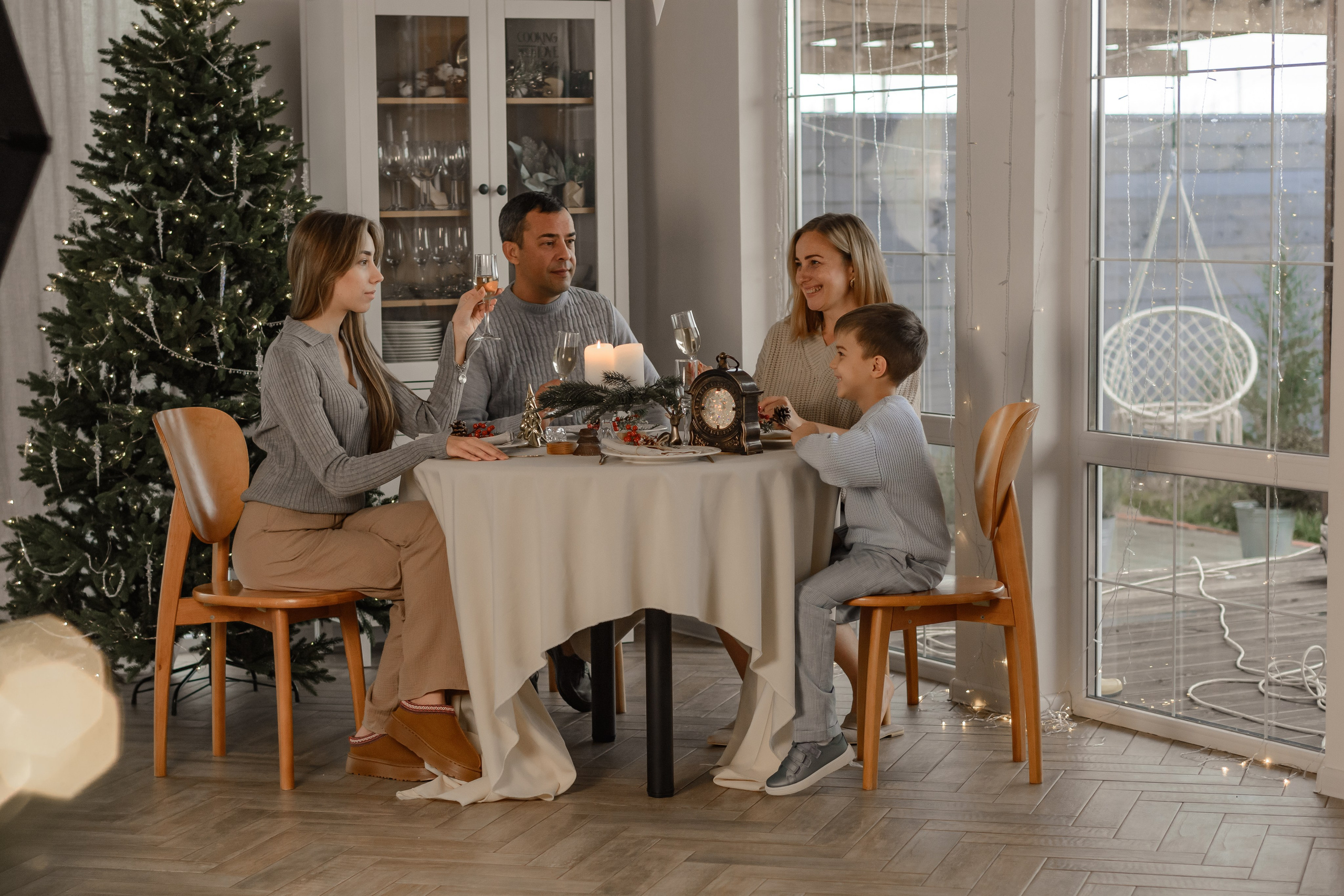 Новогодняя семейная фотосессия Дода. Семейный и детский фотограф Кущ Наташа