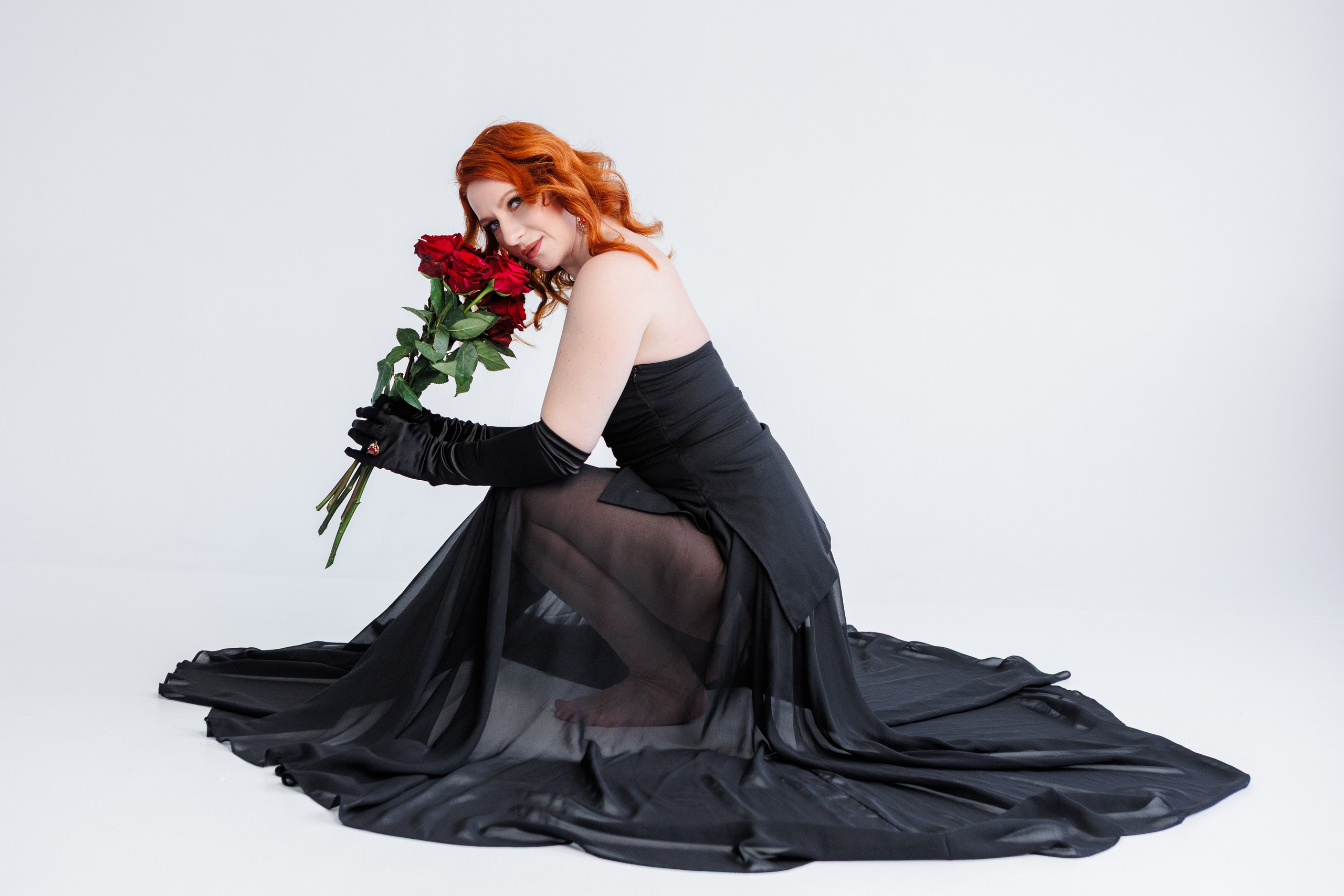 Ольга и розы. Фотограф в Санкт-Петербурге