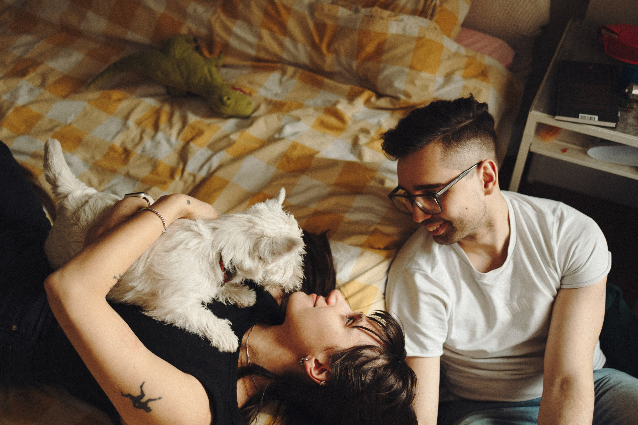 Снежуля, Мари и Саша. Фотограф анималист Анастасия Пикей