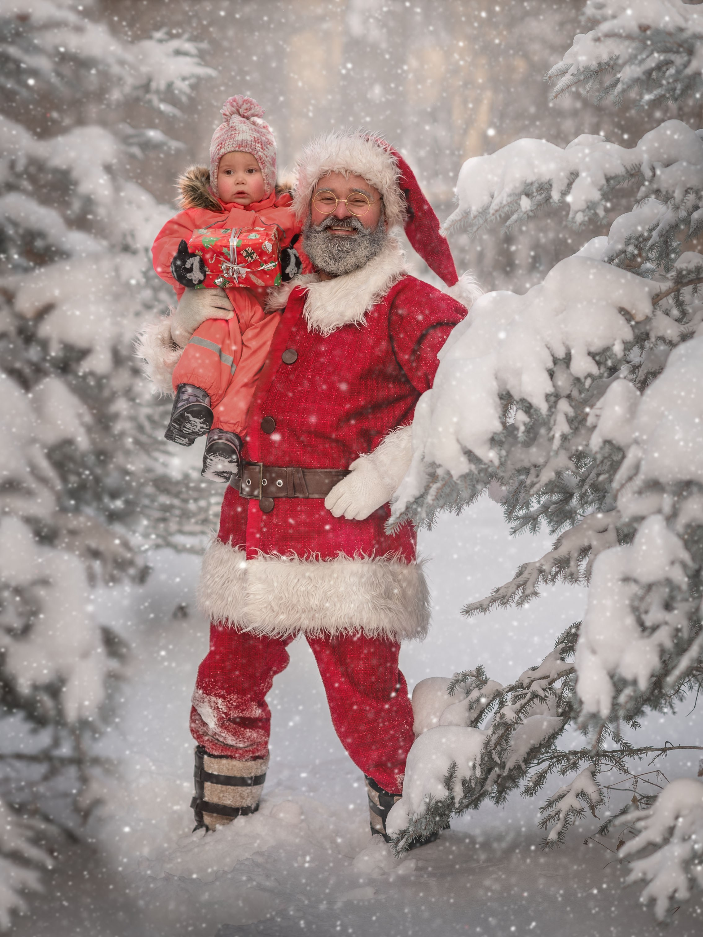 САНТА НА УЛИЦЕ. Семейный фотограф Екатеринбург Лора Мур