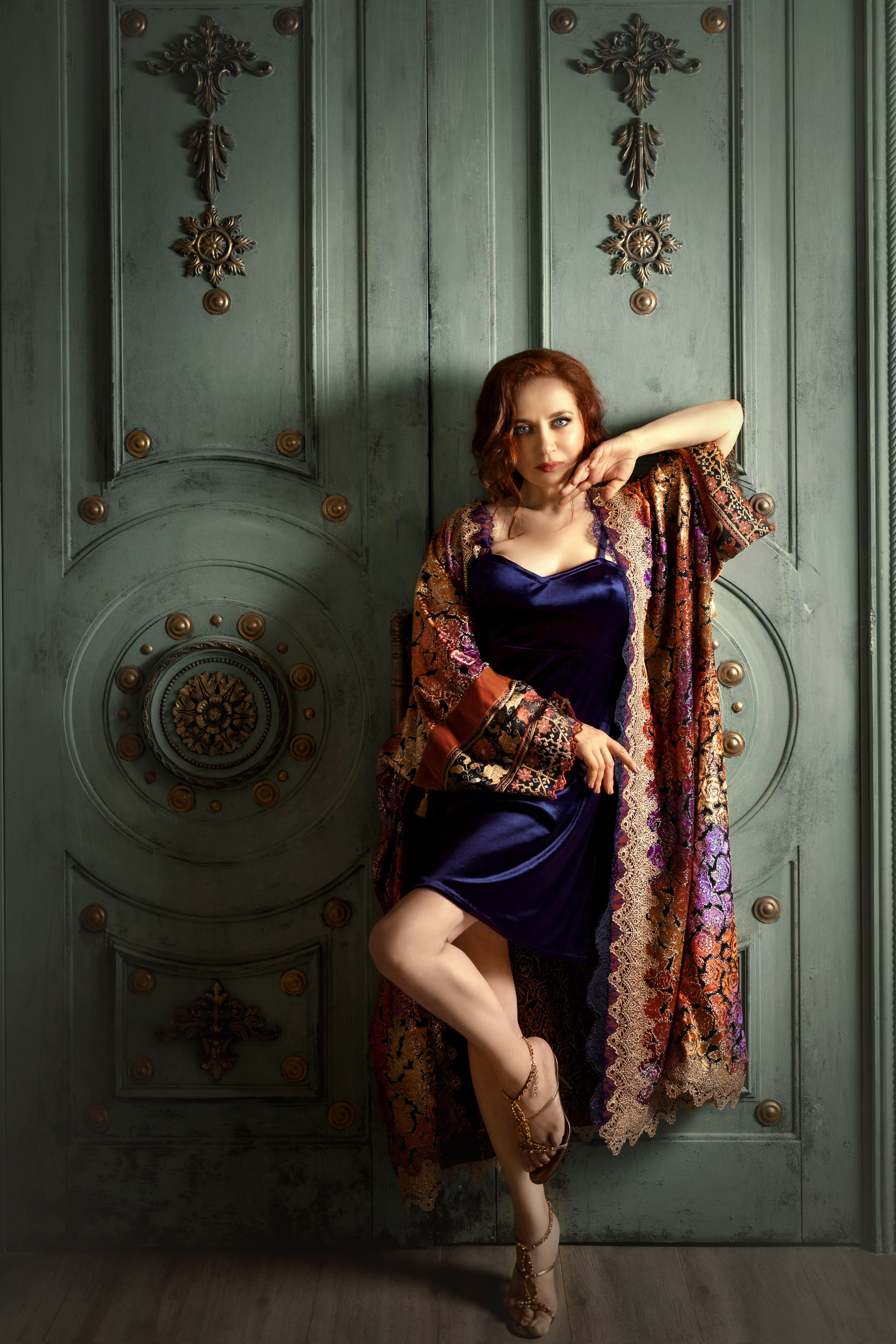 Студийная женская фотосессия стилизация арт-нуво косплей. Фотограф в Москве Мухина Ирина