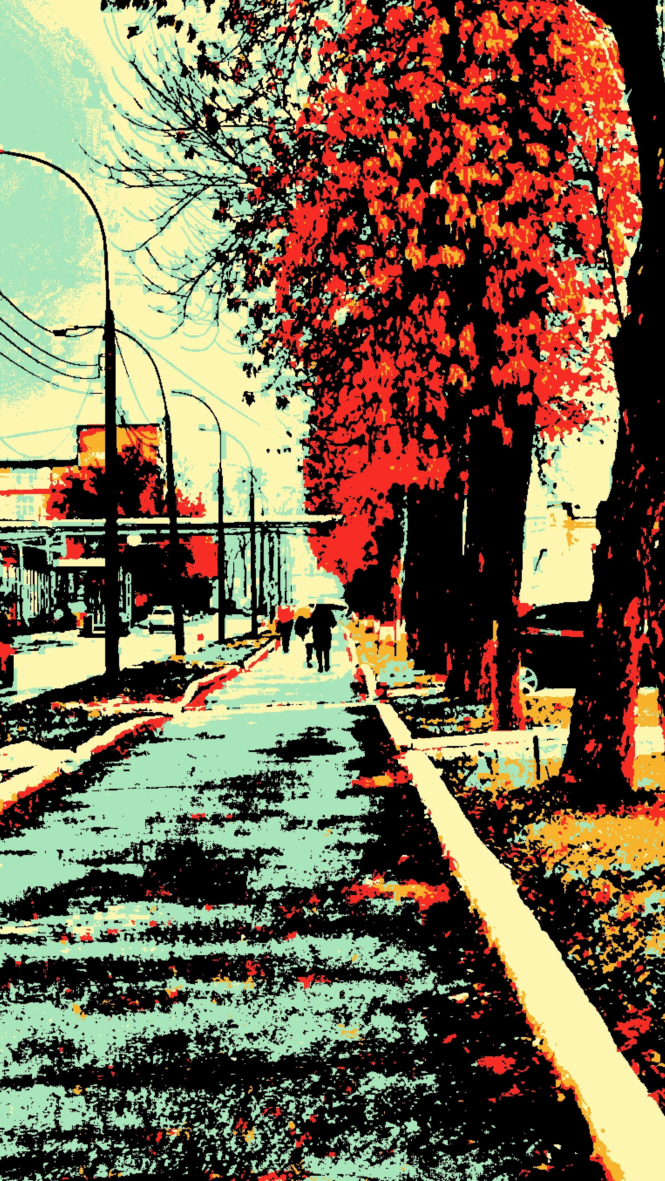 В движении. Визуальный арт пиксельный художник Василь Пиксель