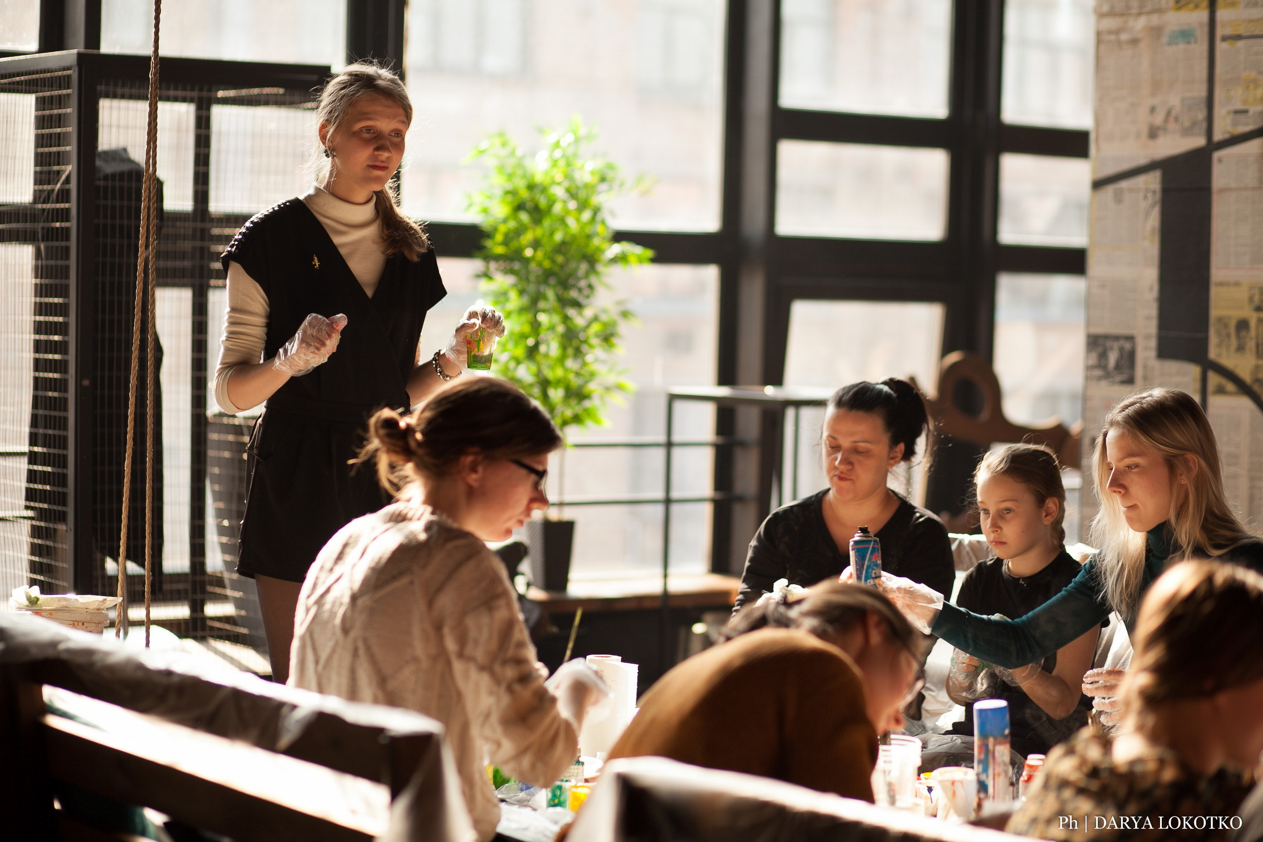 Мастер класс Fluid Art. Фотограф Дарья Локотко в Красноярске