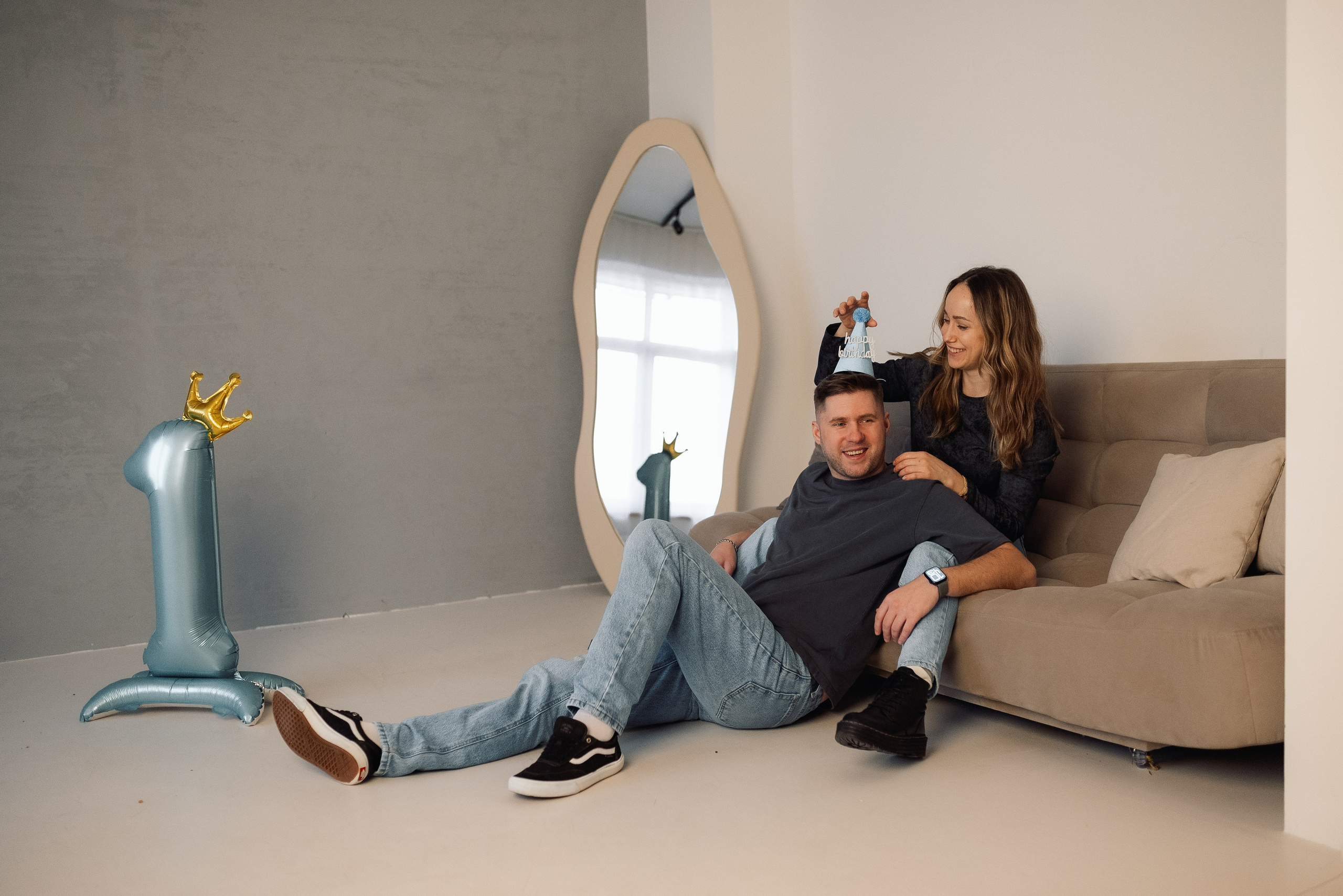 Годовасие с мамой и папой. Семейный и детский фотограф в Щелково Алена Дробот