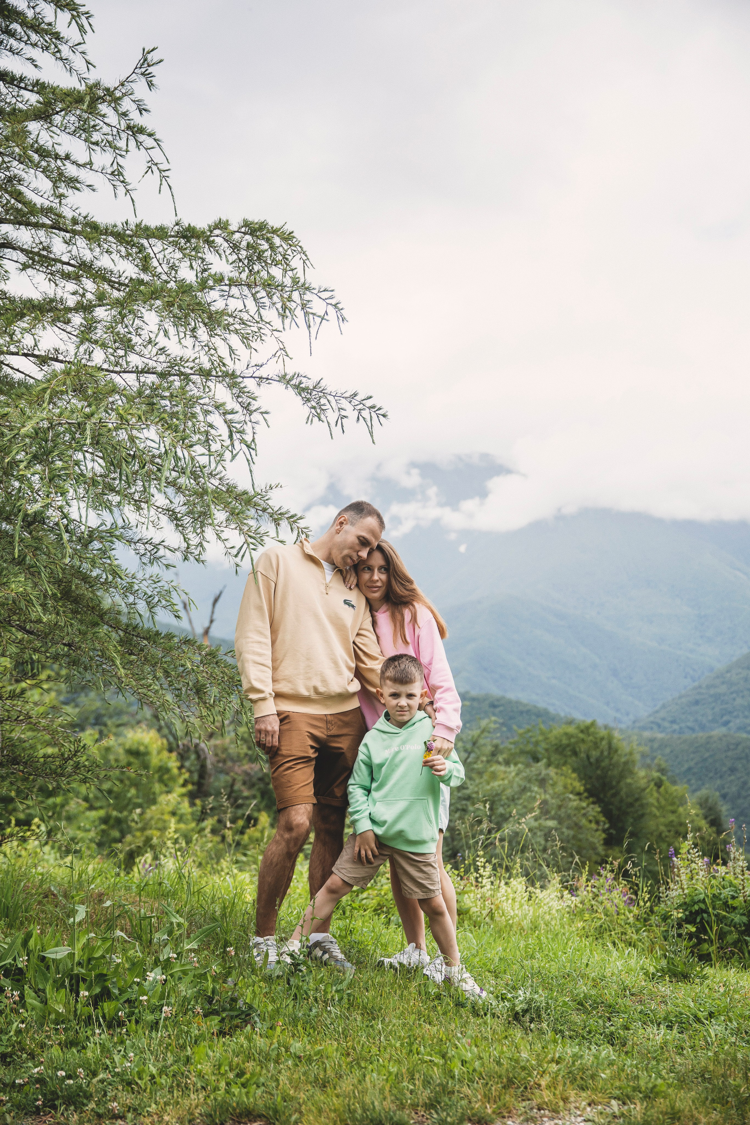 Александра и семья, Красная поляна. Свадебный и семейный фотограф Колоскова Мария (Сочи и весь мир)
