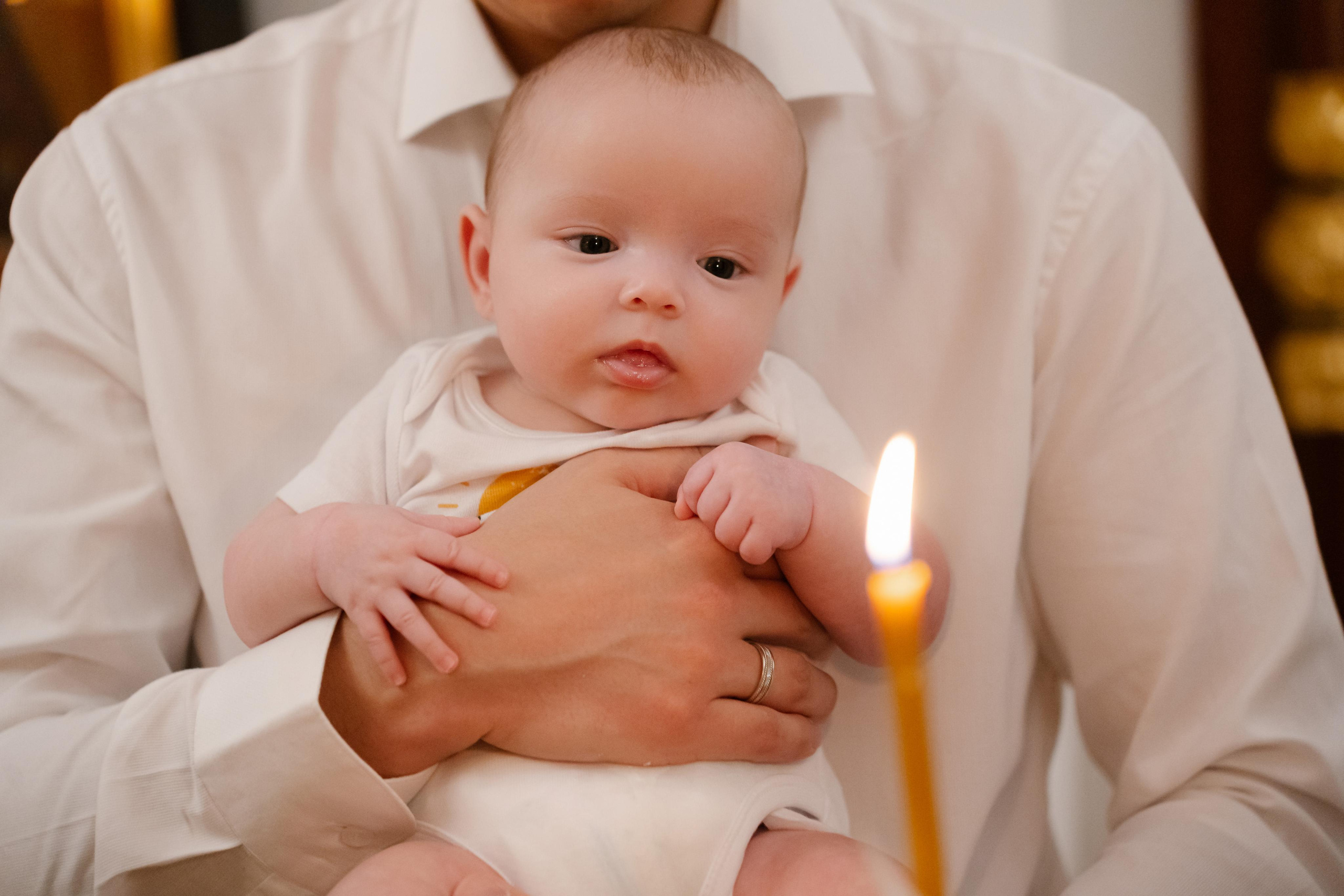 Фотограф на крещение в Церкви Троицы Живоначальной в Останкино