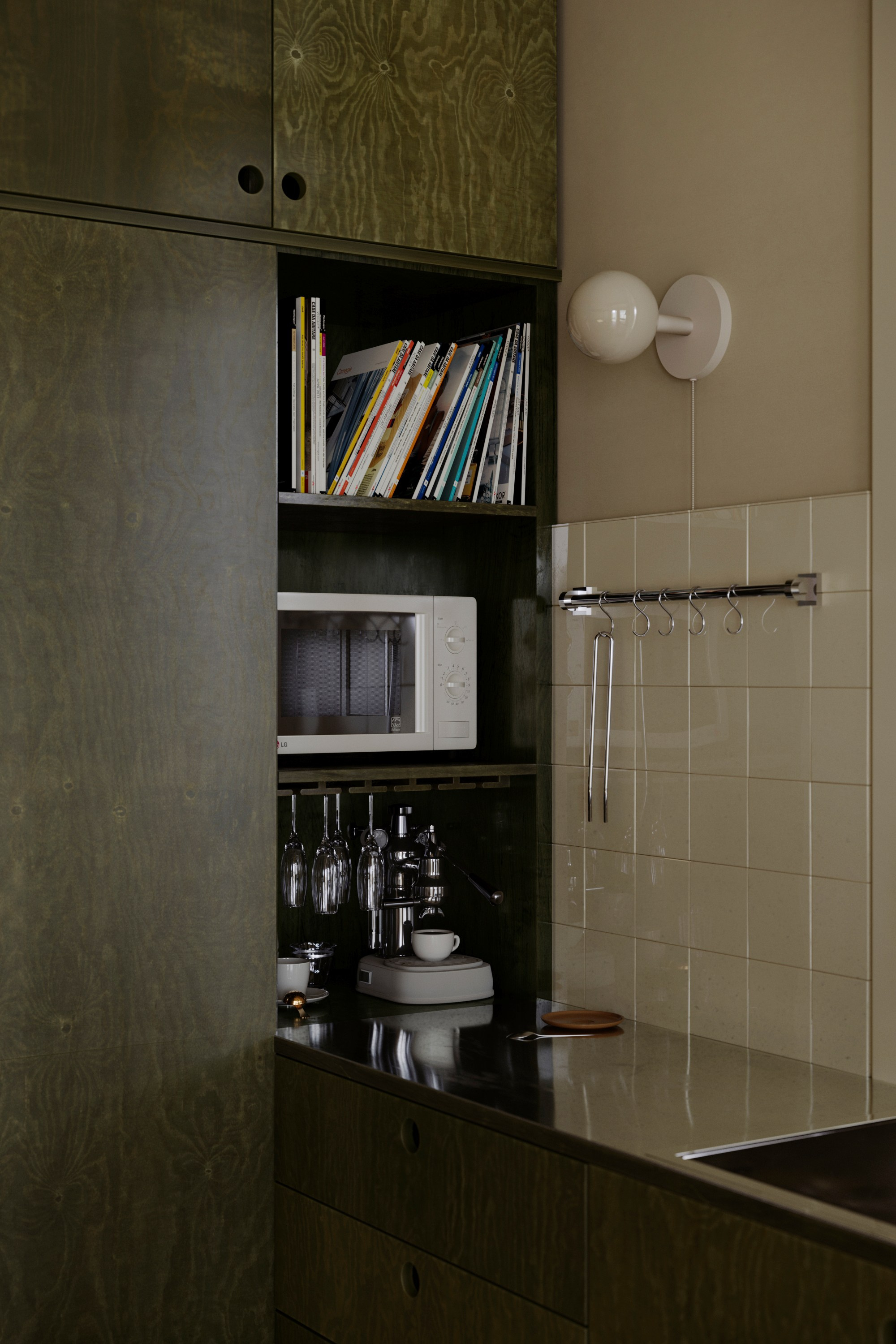 Green Kitchen. designed by zuzana_and_nicholas. Визуализации Дизайн проектов