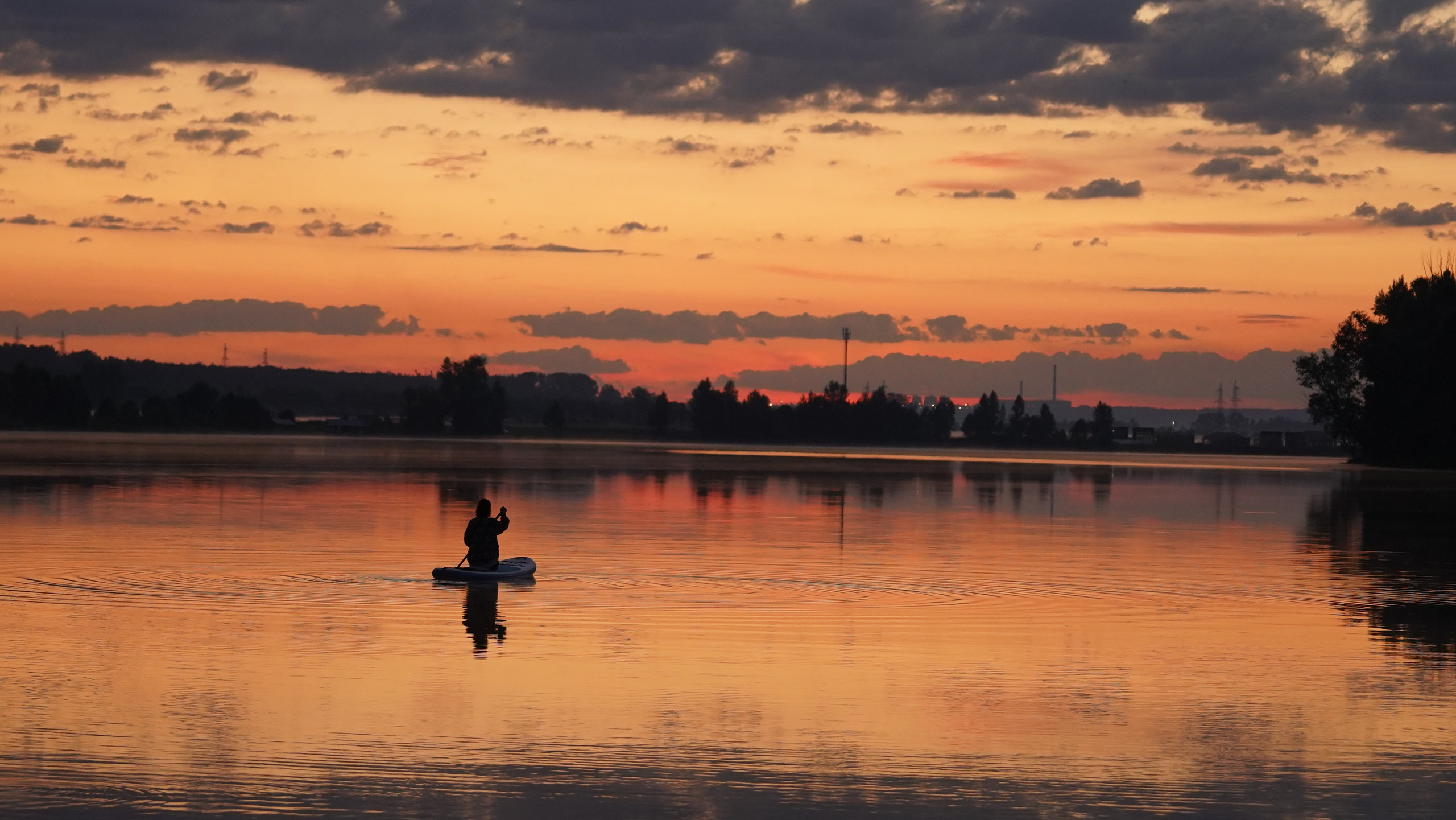 Рассветы на сапбордах в Уфе