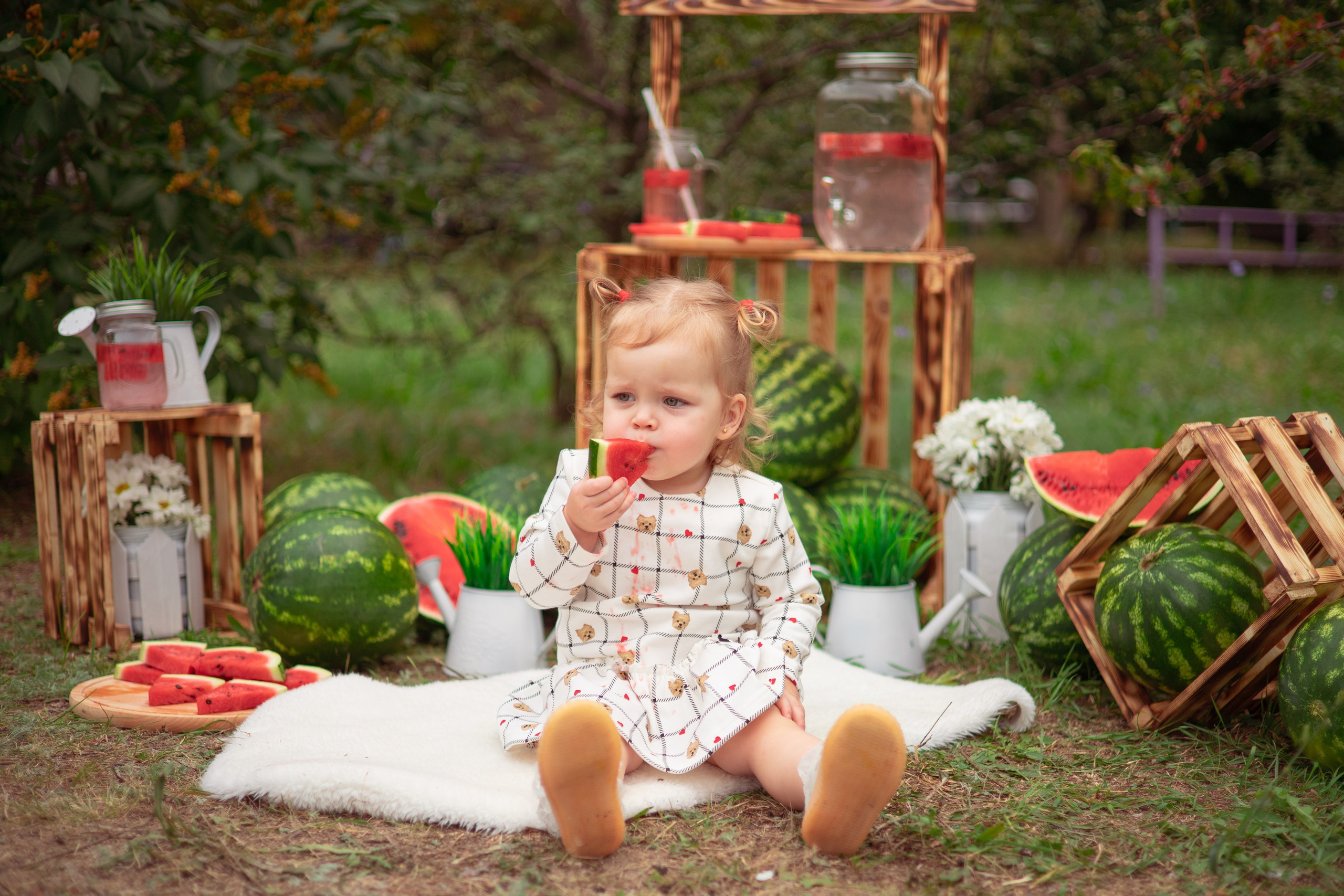 Соня арбузы. Семейный и детский фотограф в Михайловке Татьяна Лестьева
