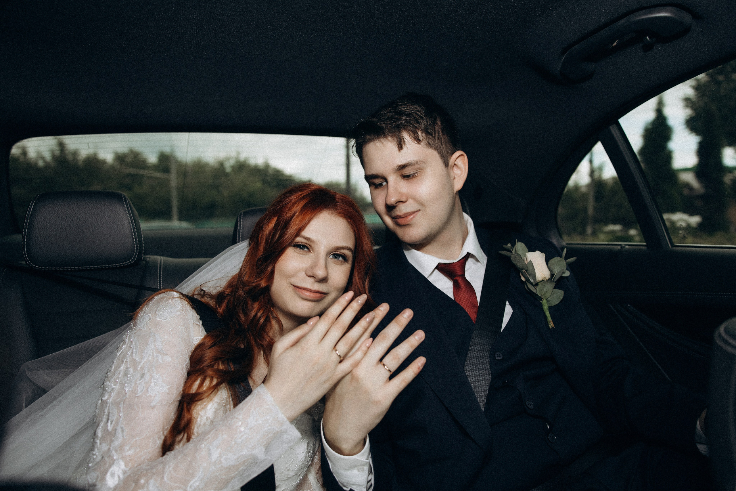 Фотосессия свадьбы Ивана и Александры в парке Горки Ленинские