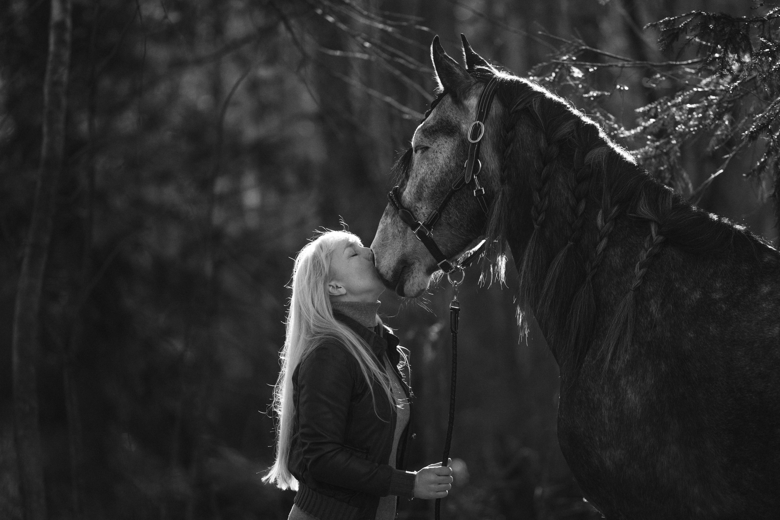 Ирина и Командор. Фотограф анималист Осипчикова Мария