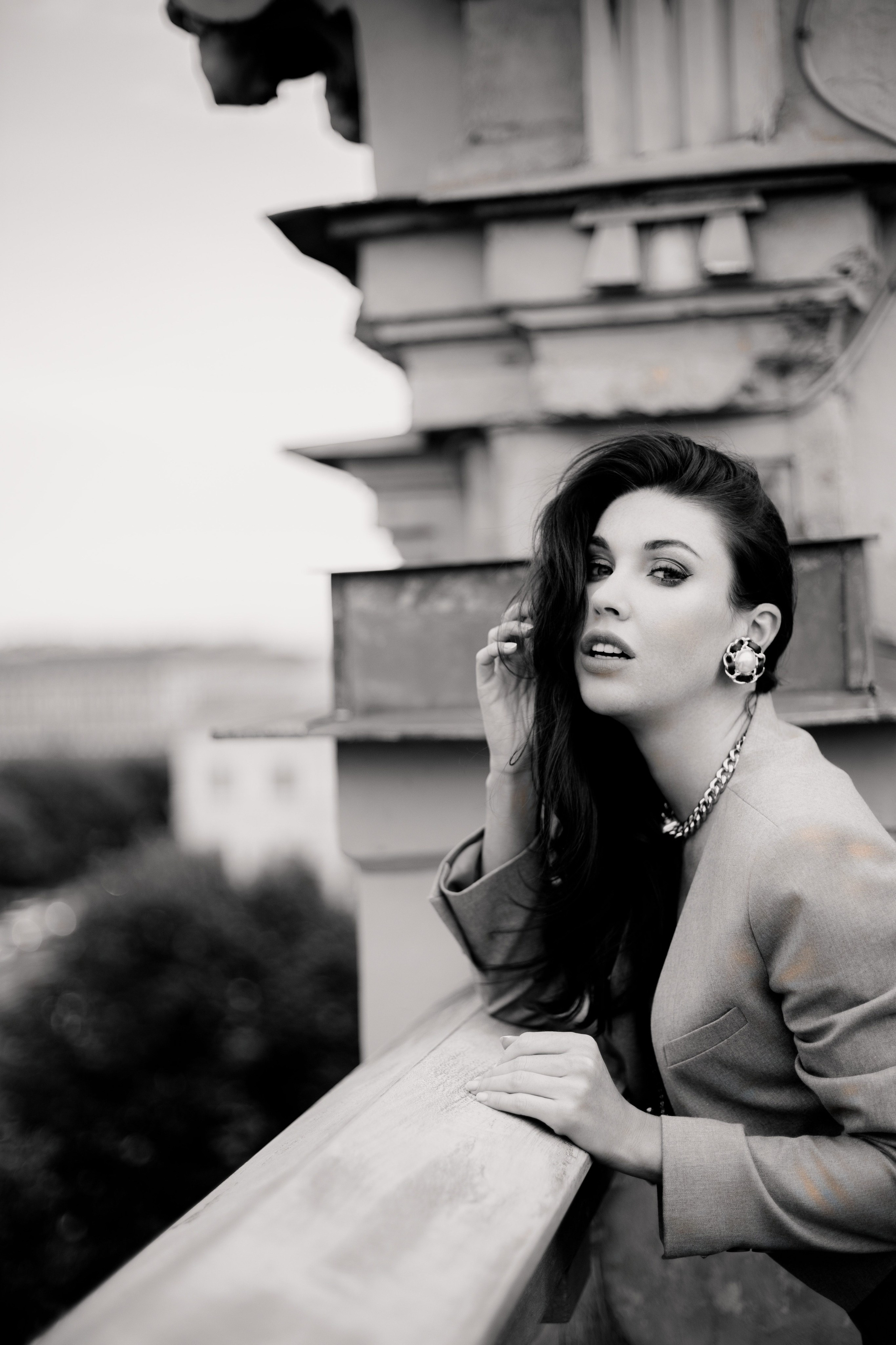 Вероника (съемка на крыше). Фотограф в Москве и Санкт-Петербурге Дарина