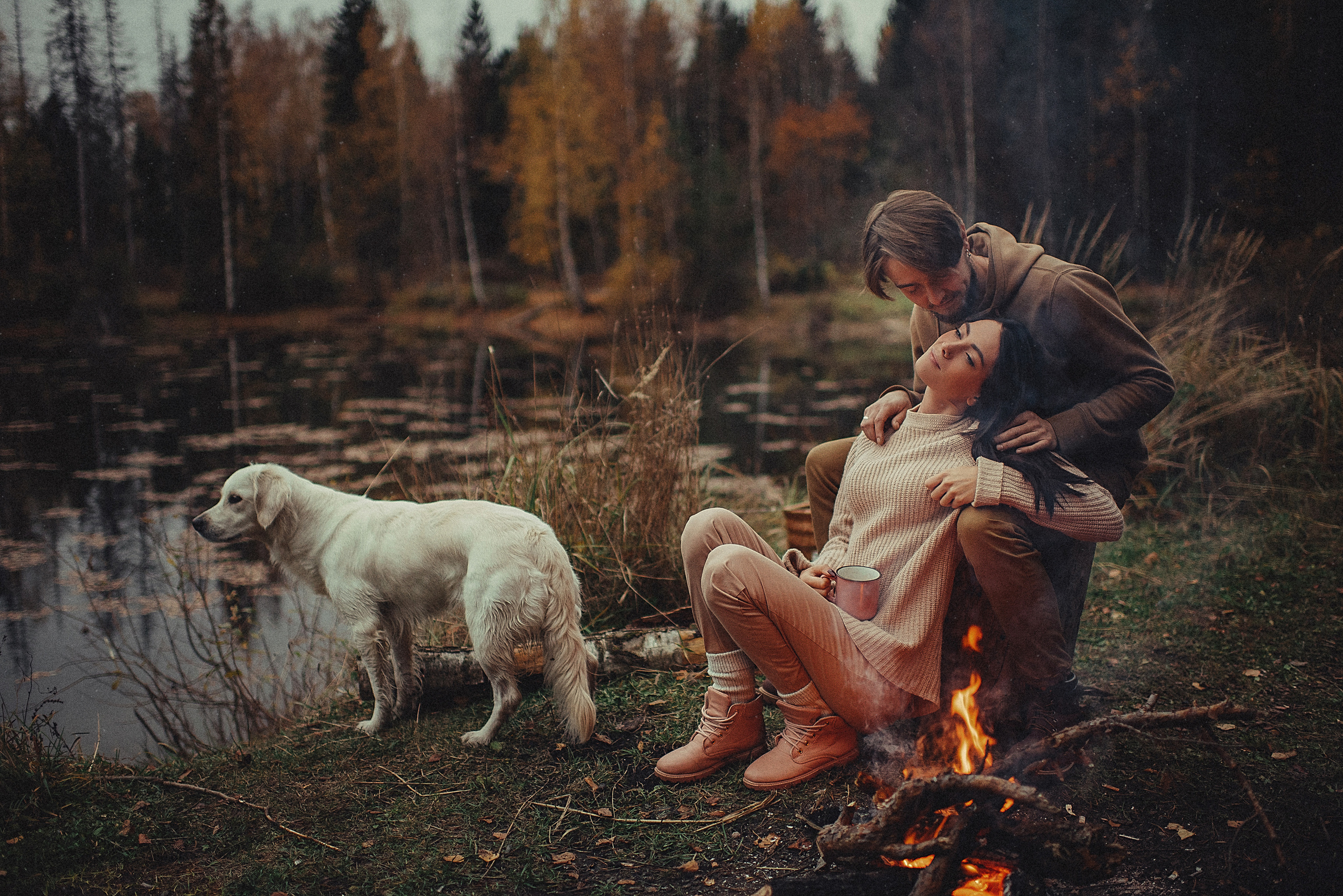 МАРГО, САША и ШАНТИ. ОСЕНЬ. Свадебный и семейный фотограф РИТА БОЧКАРЁВА