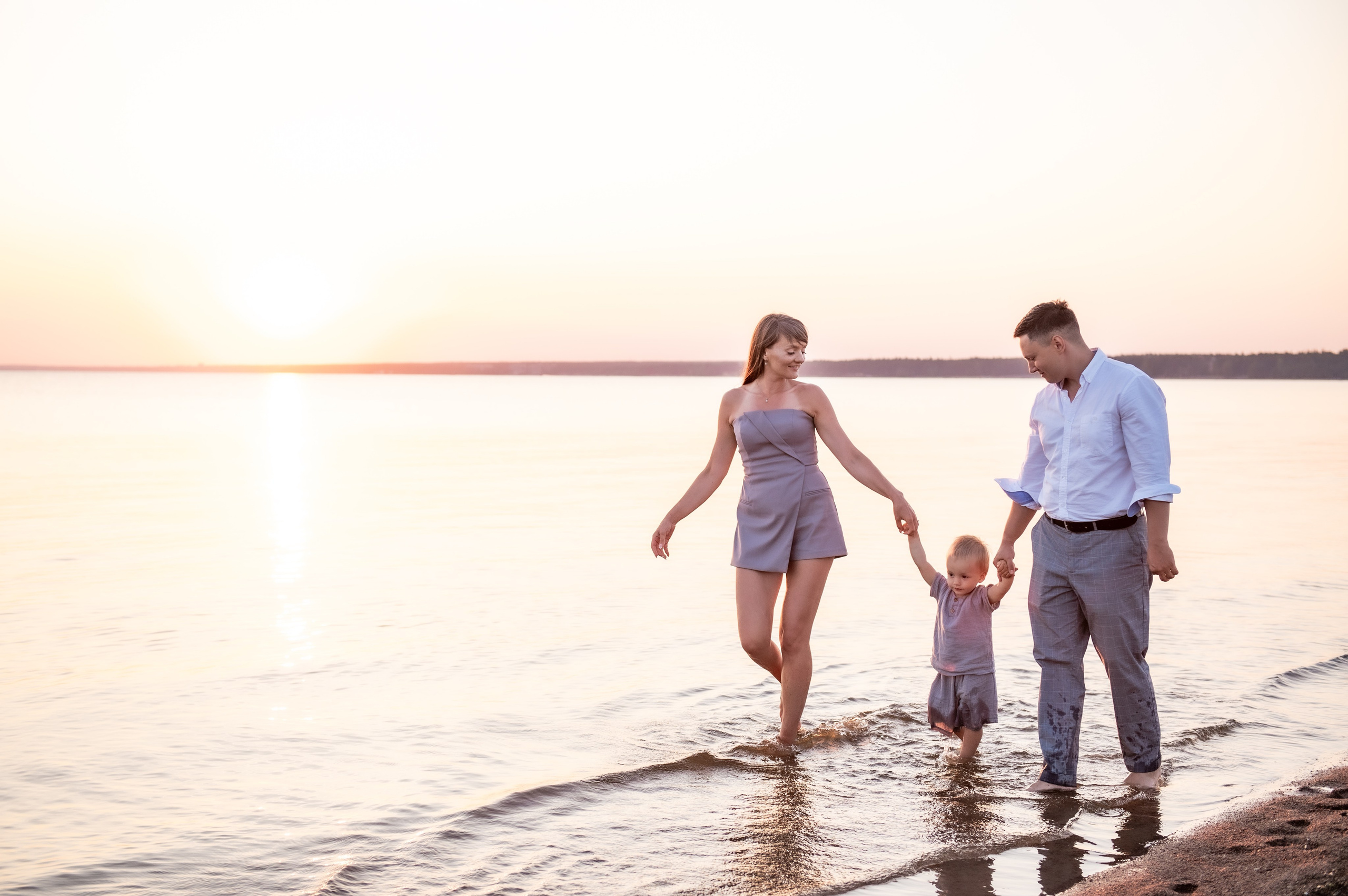 Семейная съемка на пляже. Свадебный и семейный фотограф в Санкт-Петербурге — Мария Черепанова