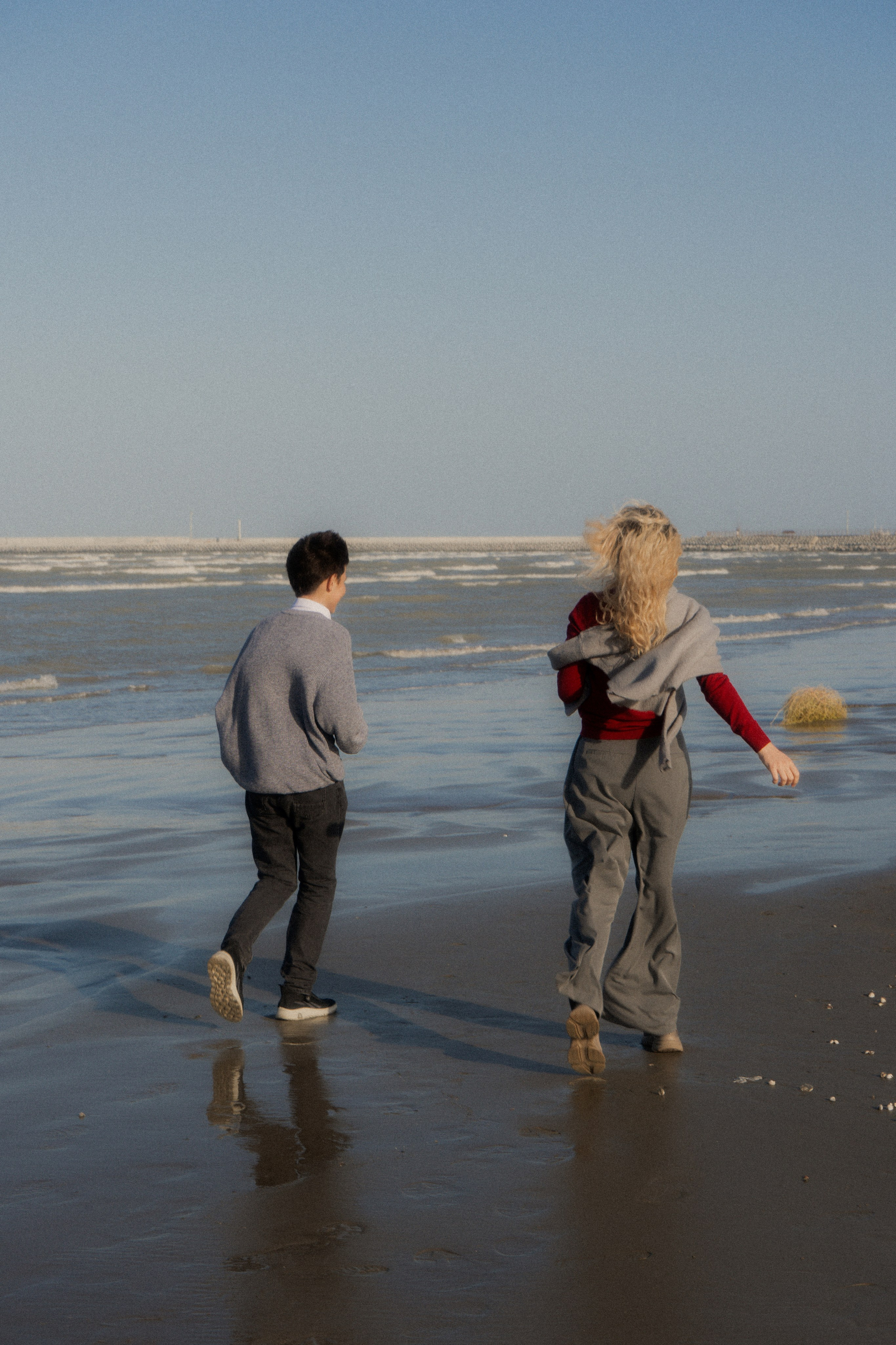 Осенняя прогулка / море. Фотограф в Каспийске
