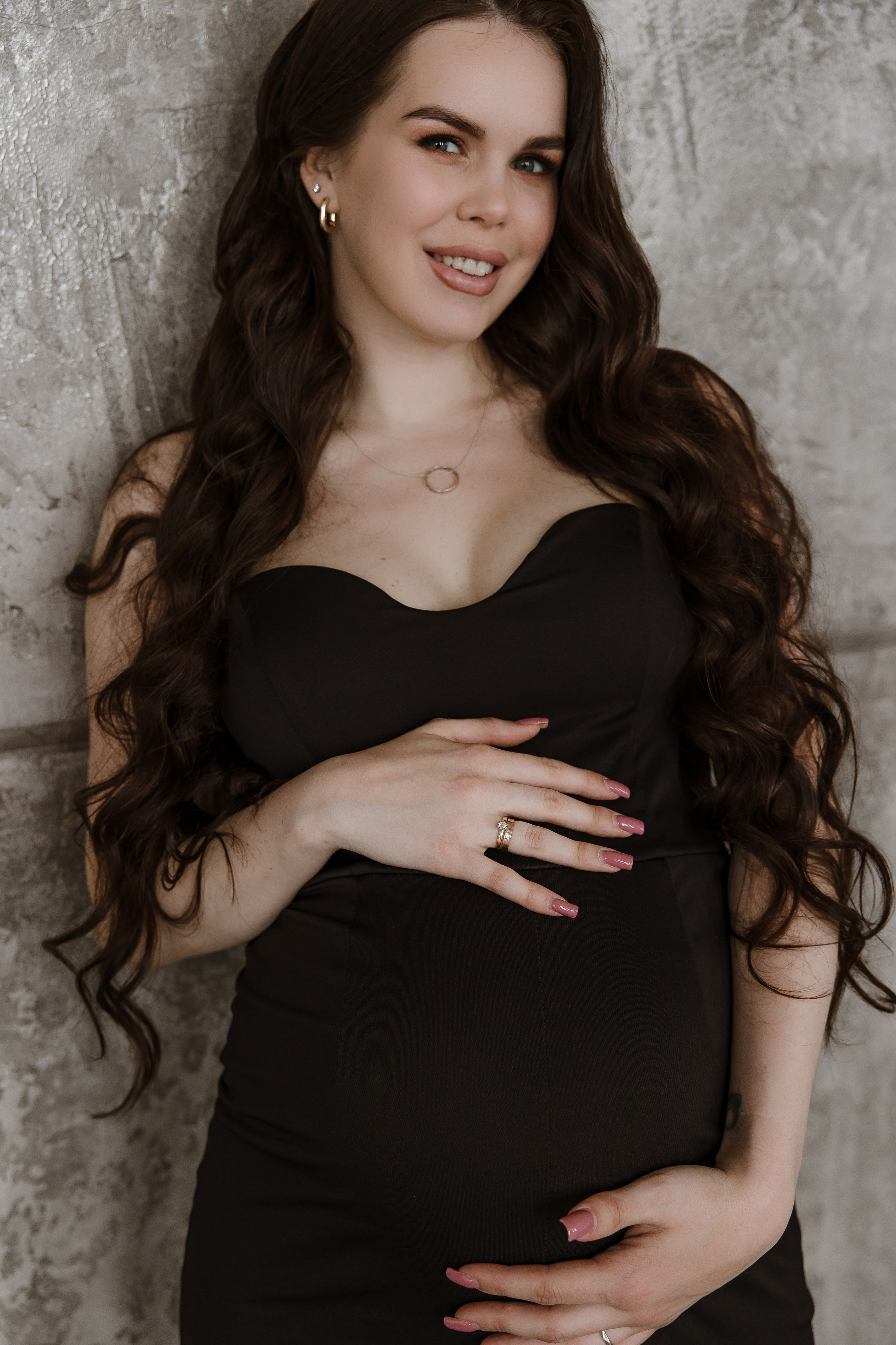 Фотосессия беременной девушки в фотостудии. Свадебный и семейный фотограф в Самаре и Тольятти | Елена Топанцева