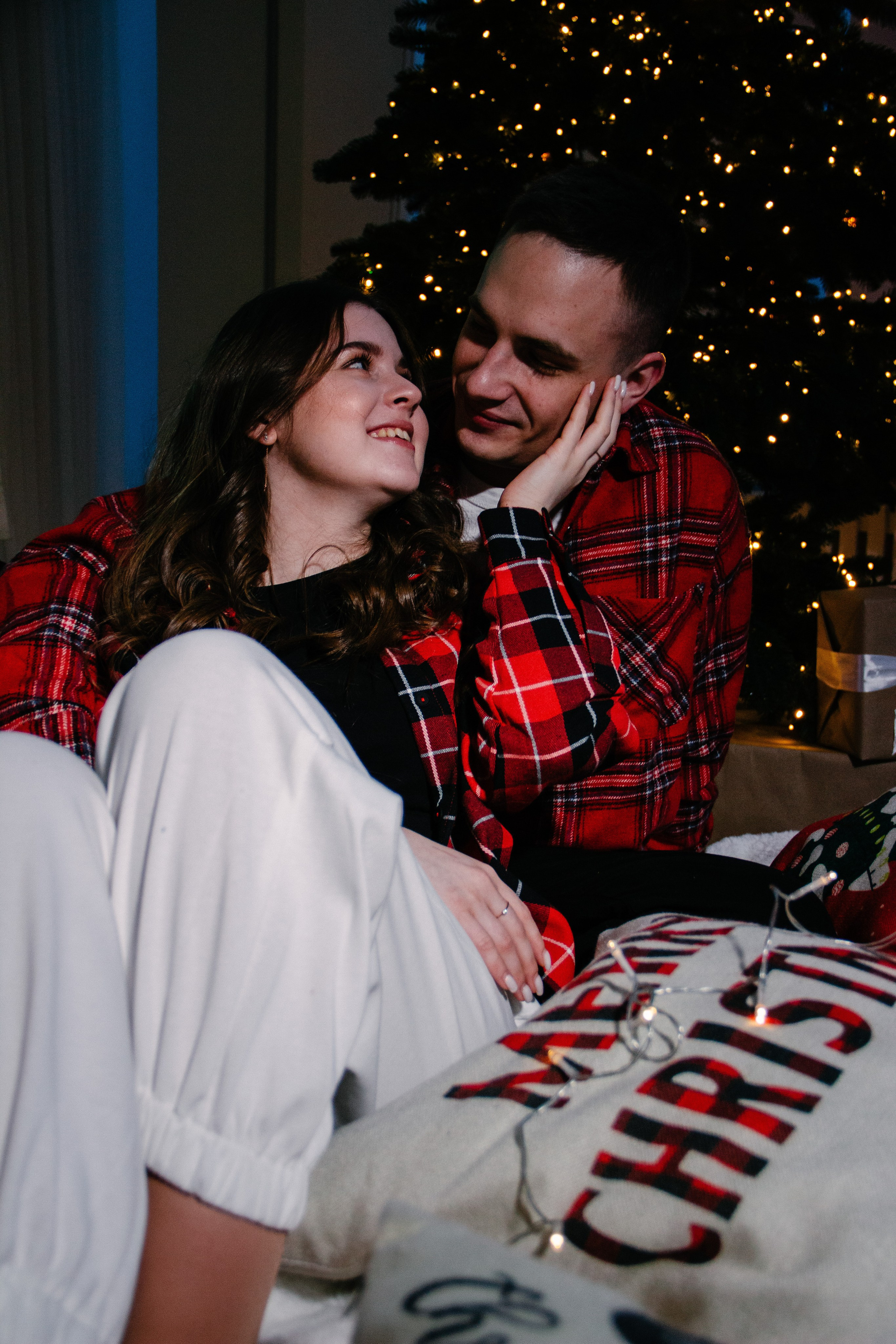 Новогодний кинотеатр. Фотограф Москва — личные фотосессии, лавстори в студии