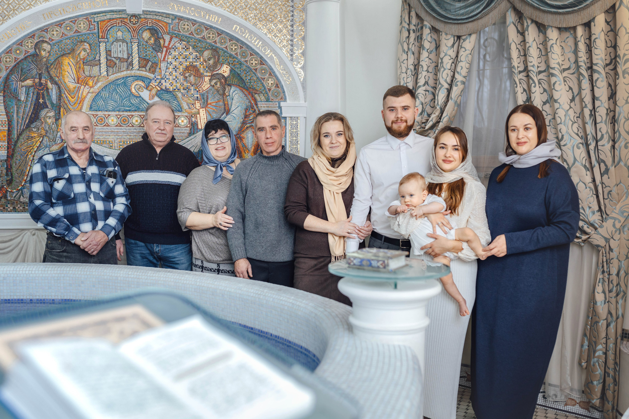 Крещение Демида, храм Святой Троицы, декабрь 2025