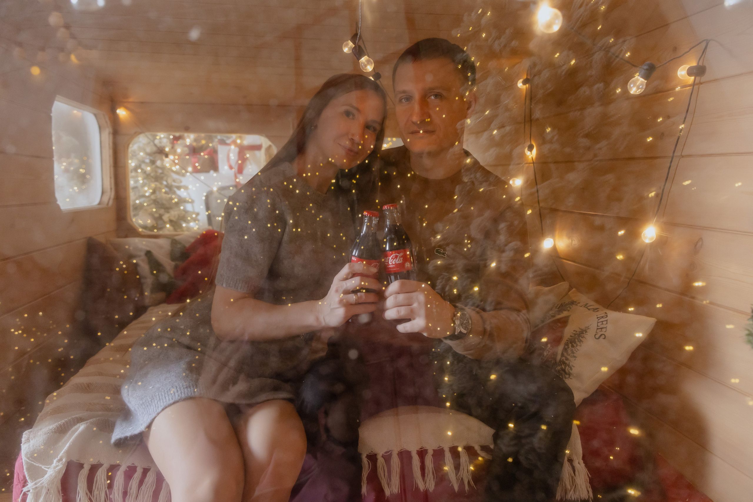 Новогодняя семейная съемка в студии. Фотограф в Новосибирске Екатерина Васильева