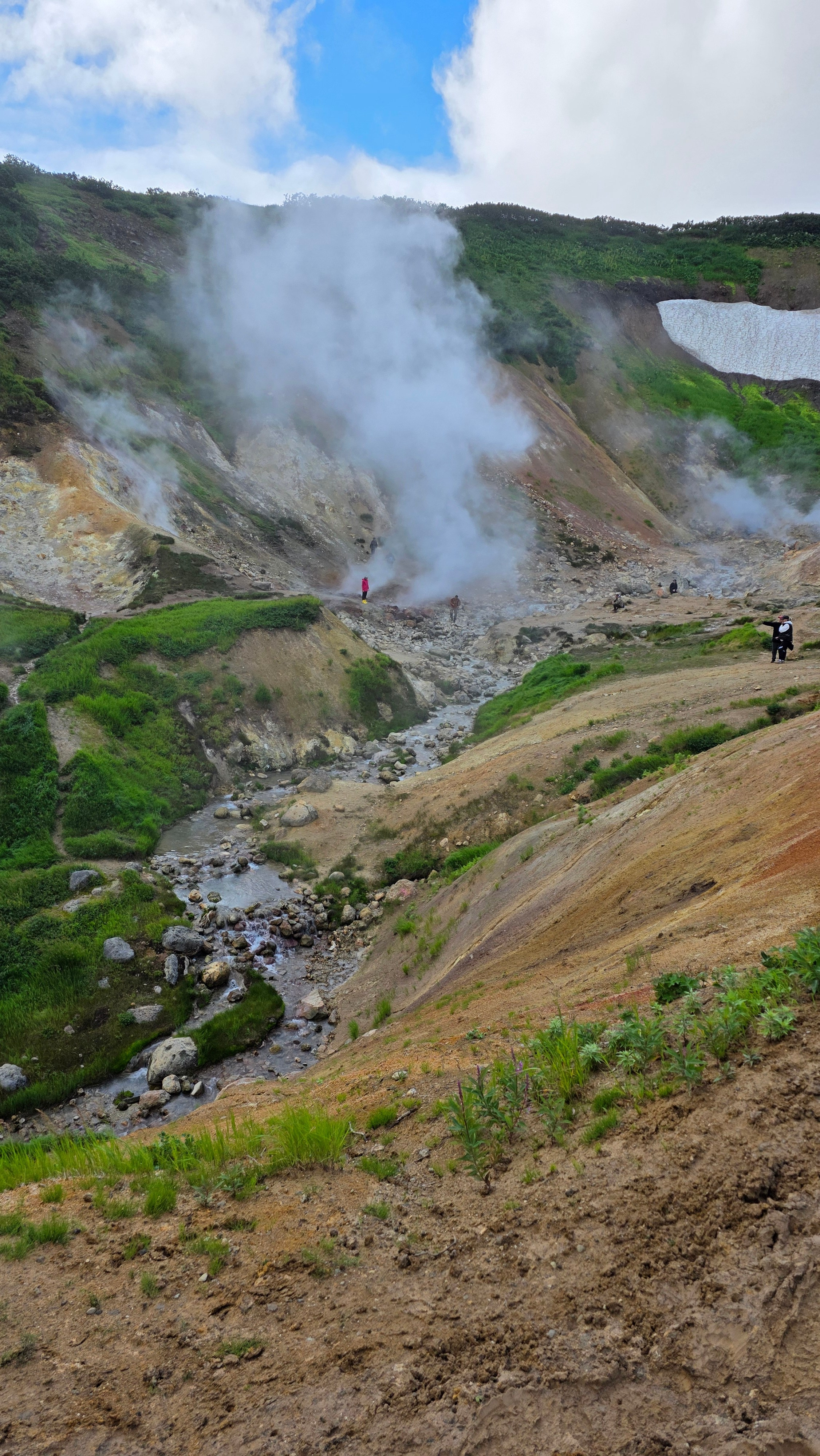 Дачные источники (Малая долина гейзеров) + водопад Снежный барс. Экскурсионные туры по Камчатке