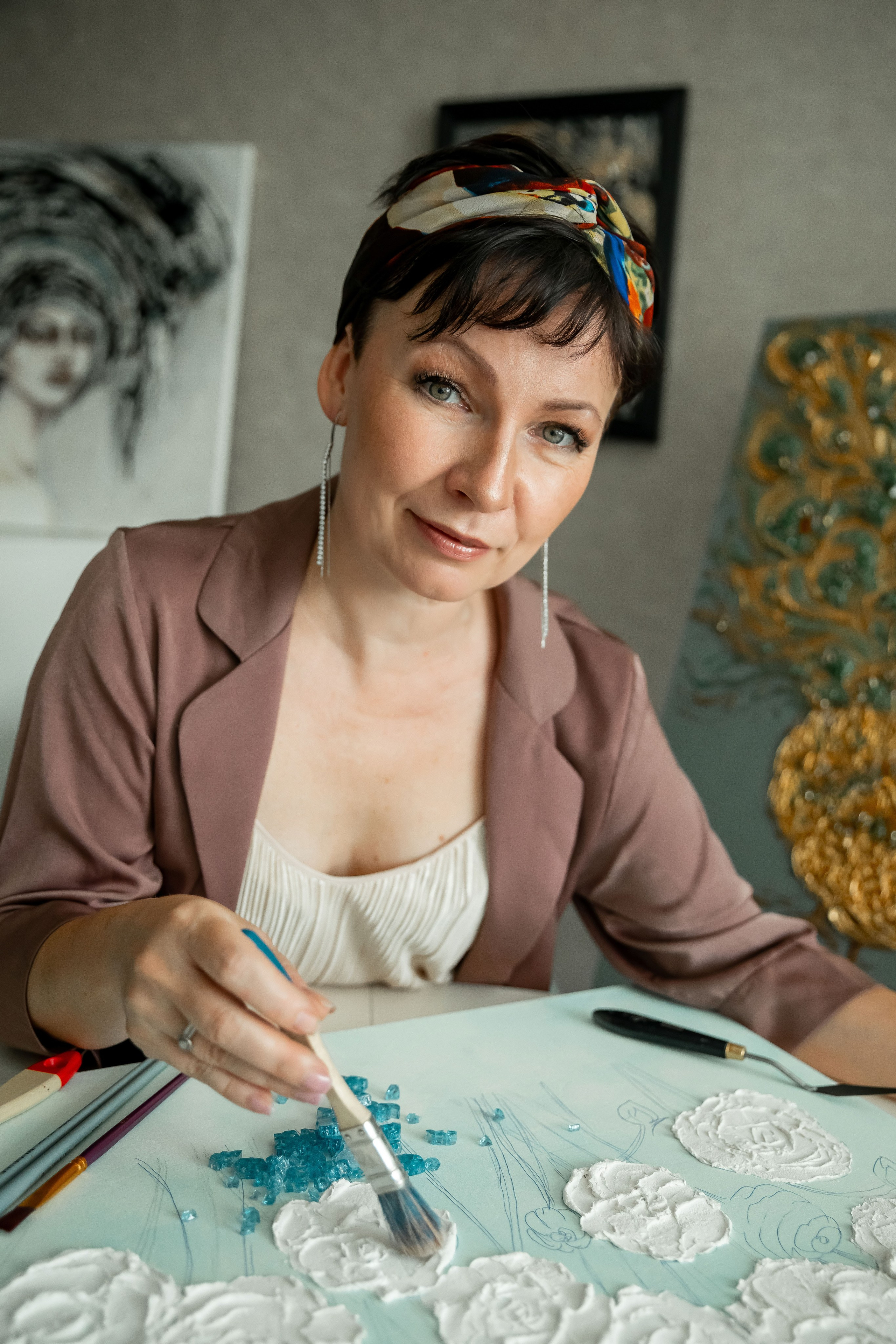 Фотосессия для художницы. Индивидуальный и семейный фотограф Ирина Москвичёва