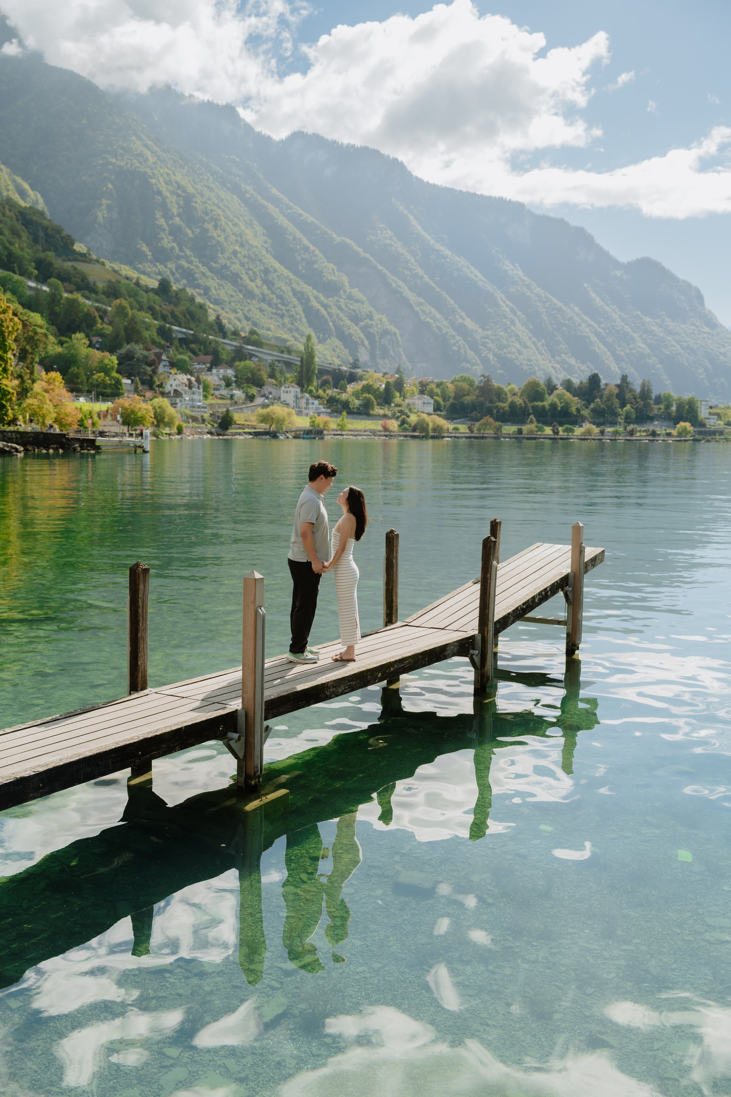 Stephanie & Dominick | Proposal Montreux. Профессиональный свадебный фотограф в Женеве и Швейцарии | Таня Вовчецкая