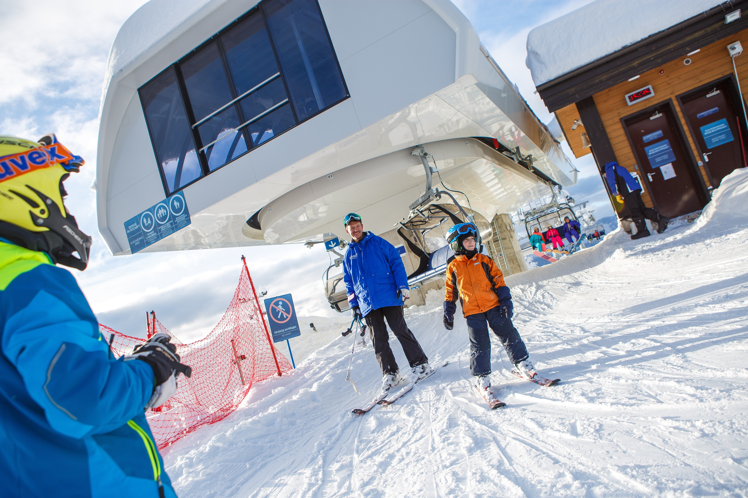 Горные лыжи. Семейный фотограф в Краснодаре