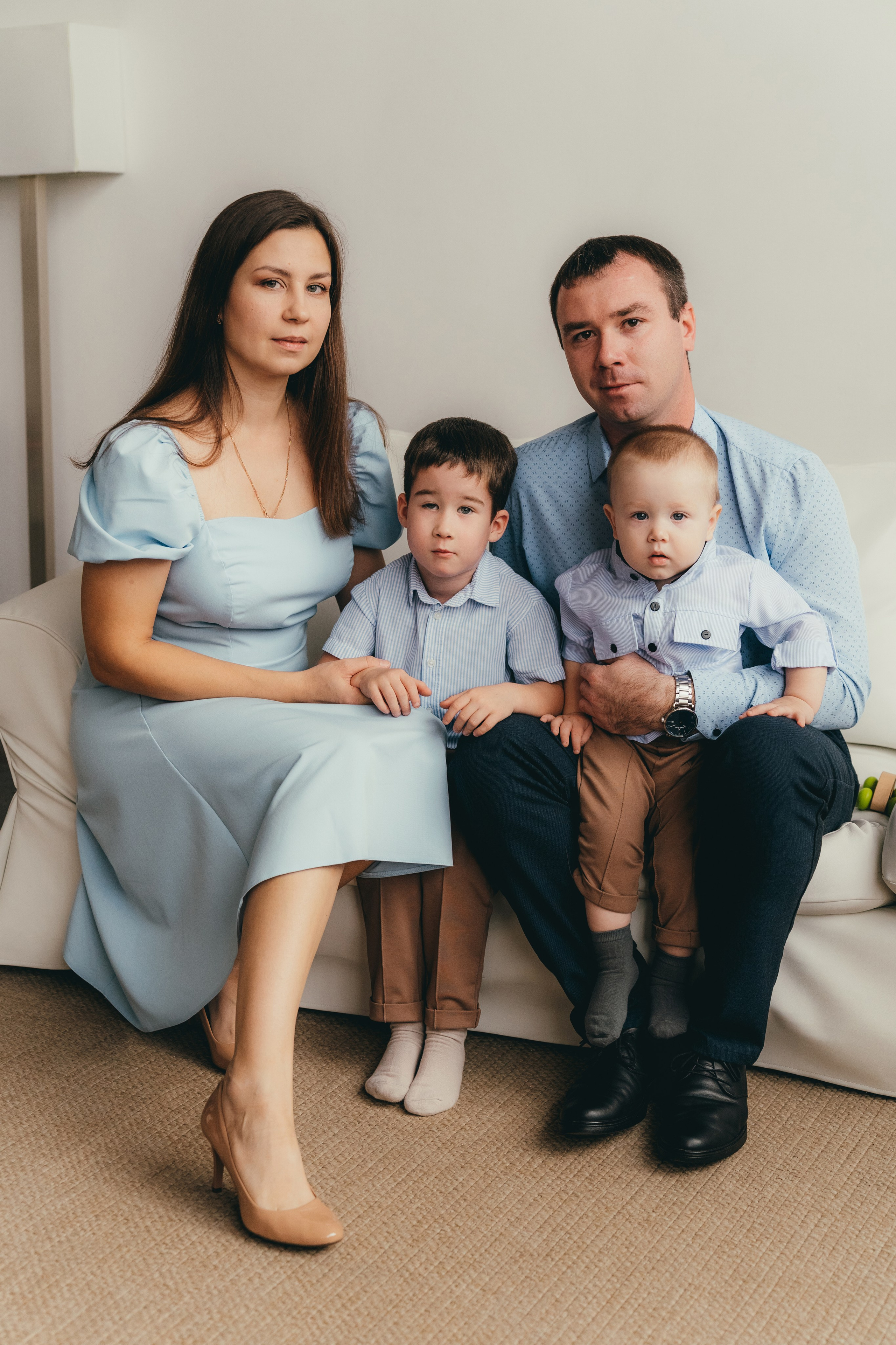 Большая семья. Семейный фотограф • Домашние съемки в Нижнем Новгороде