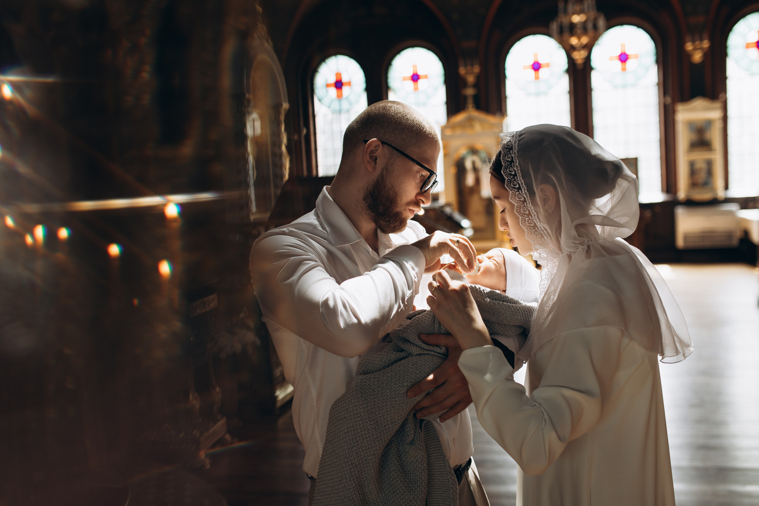 Крещение Лёвы. Самый теплый фотограф в Краснодаре Рябоконь Ксения