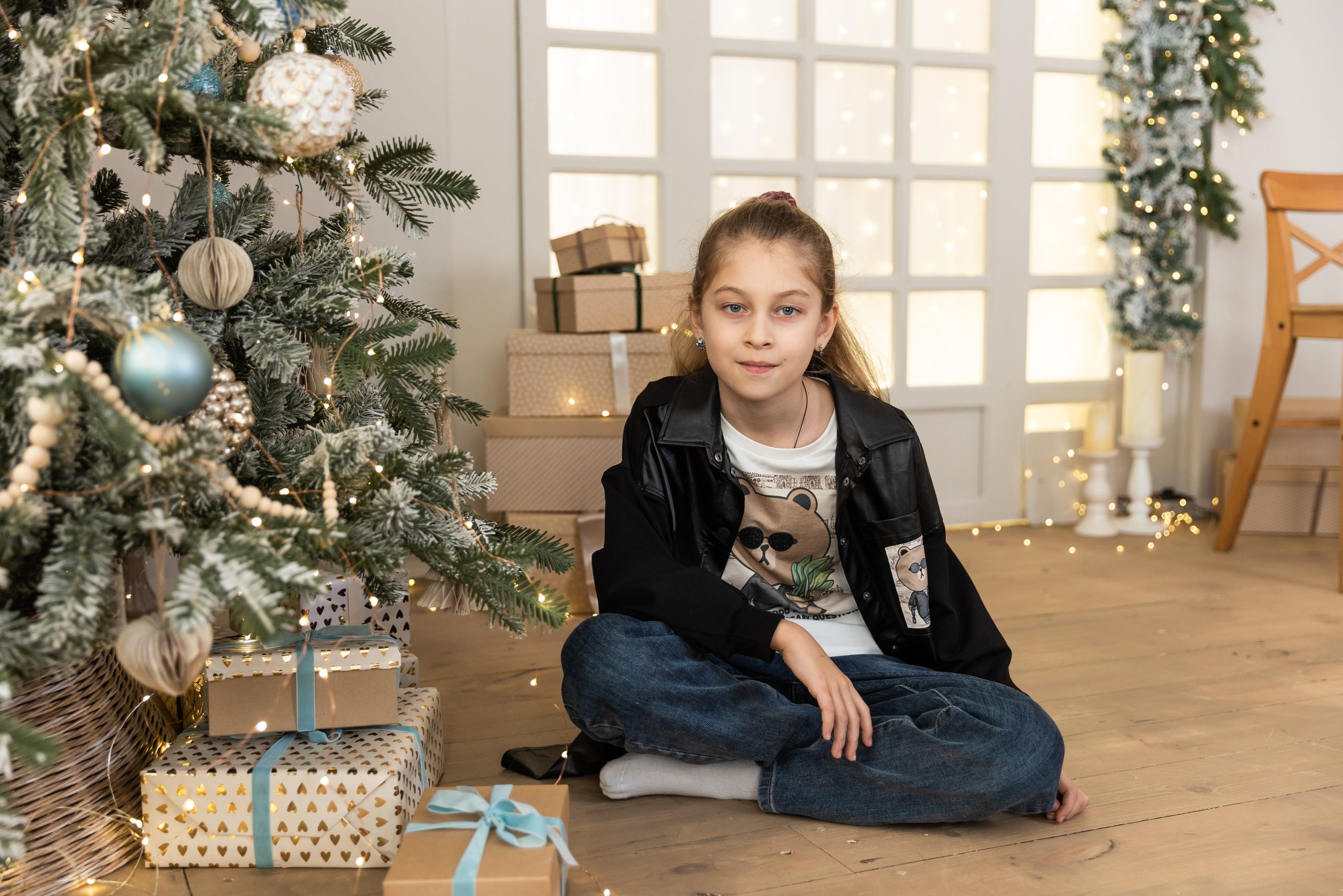 Новогодняя фотосессия в студии 4 класс. Семейный, детский, школьный фотограф в Благовещенске Яна Белоусова