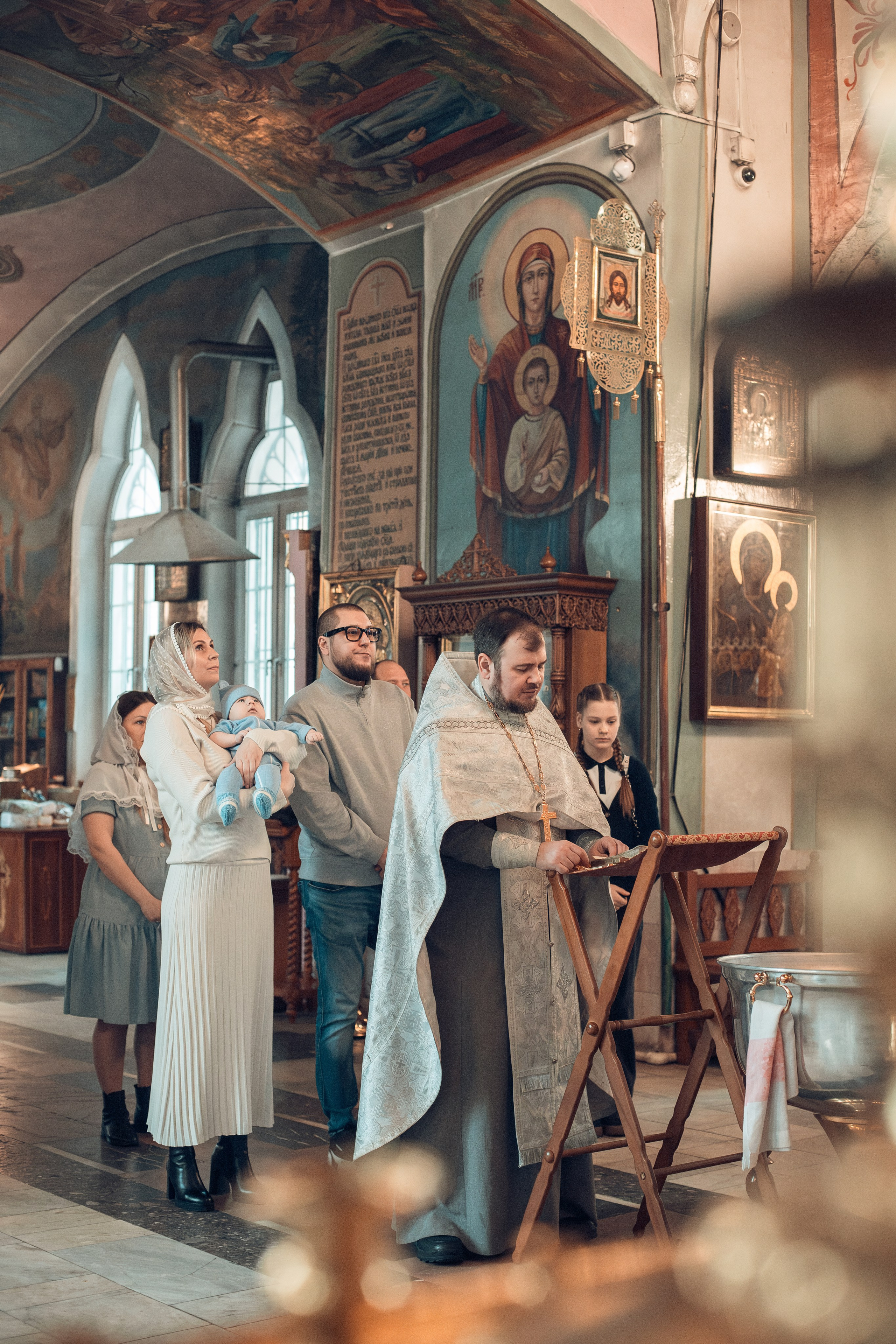 Крещение Даниила | Храм Смоленской иконы Божией Матери. Фотограф на венчание, крещение в Москве| Ивантеевке| Пушкино