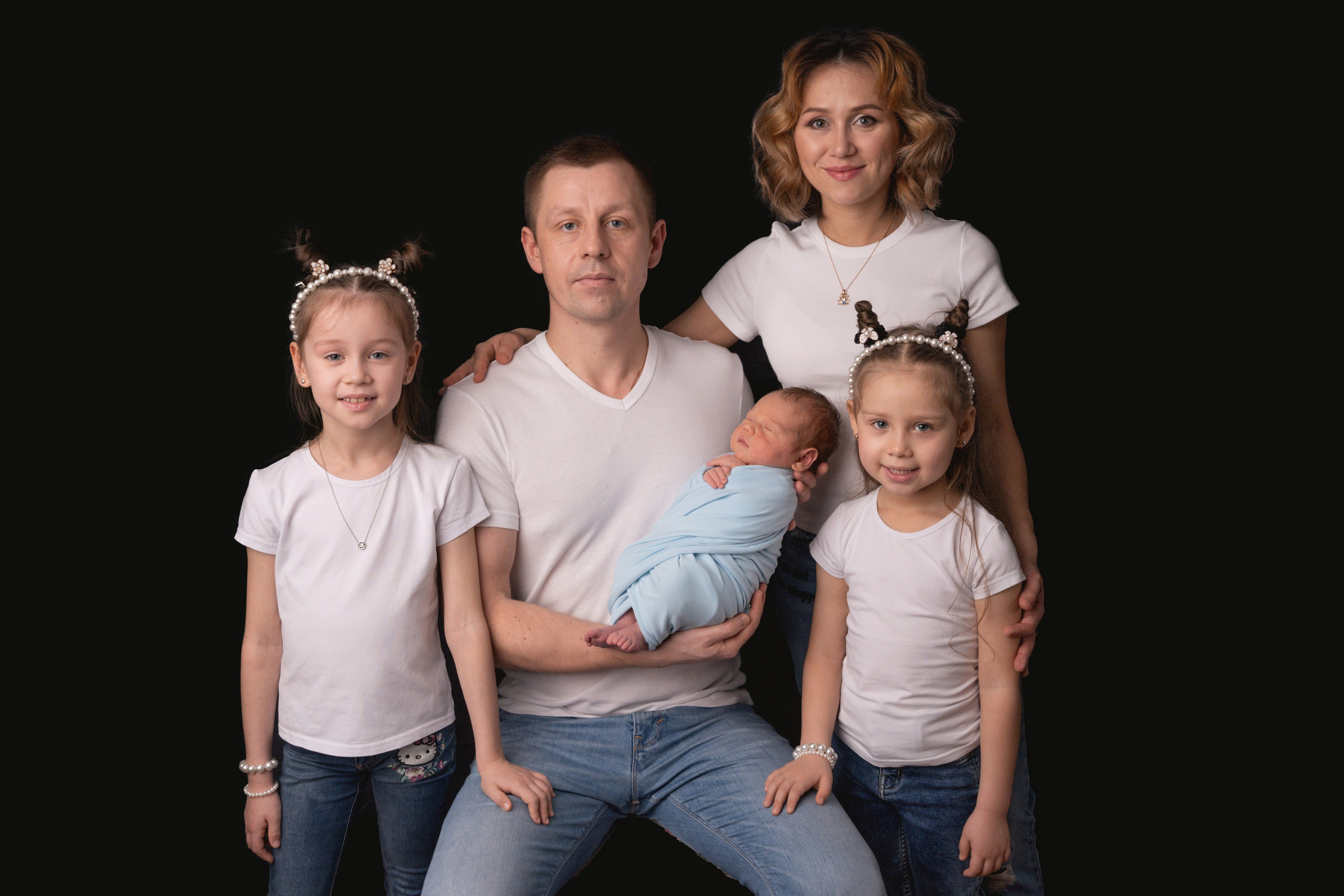 Саша, Эльвира, Евгений, Катя и Вика (на дому). Семейный и детский фотограф в Санкт-Петербурге Татьяна Горохова