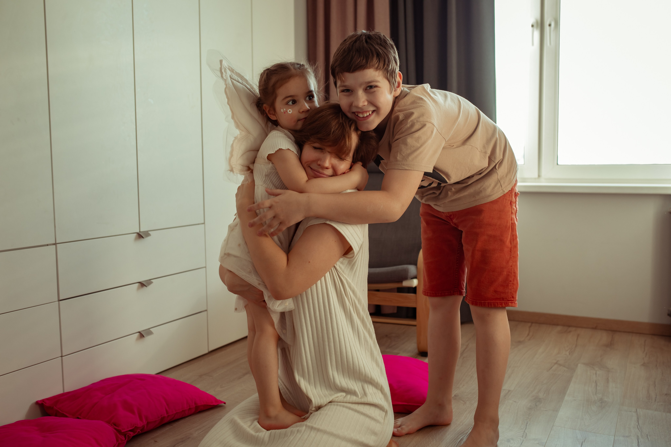 Александра, Максим, Евгений и Ксюша. Семейный и детский фотограф в Москве Дорогова Екатерина