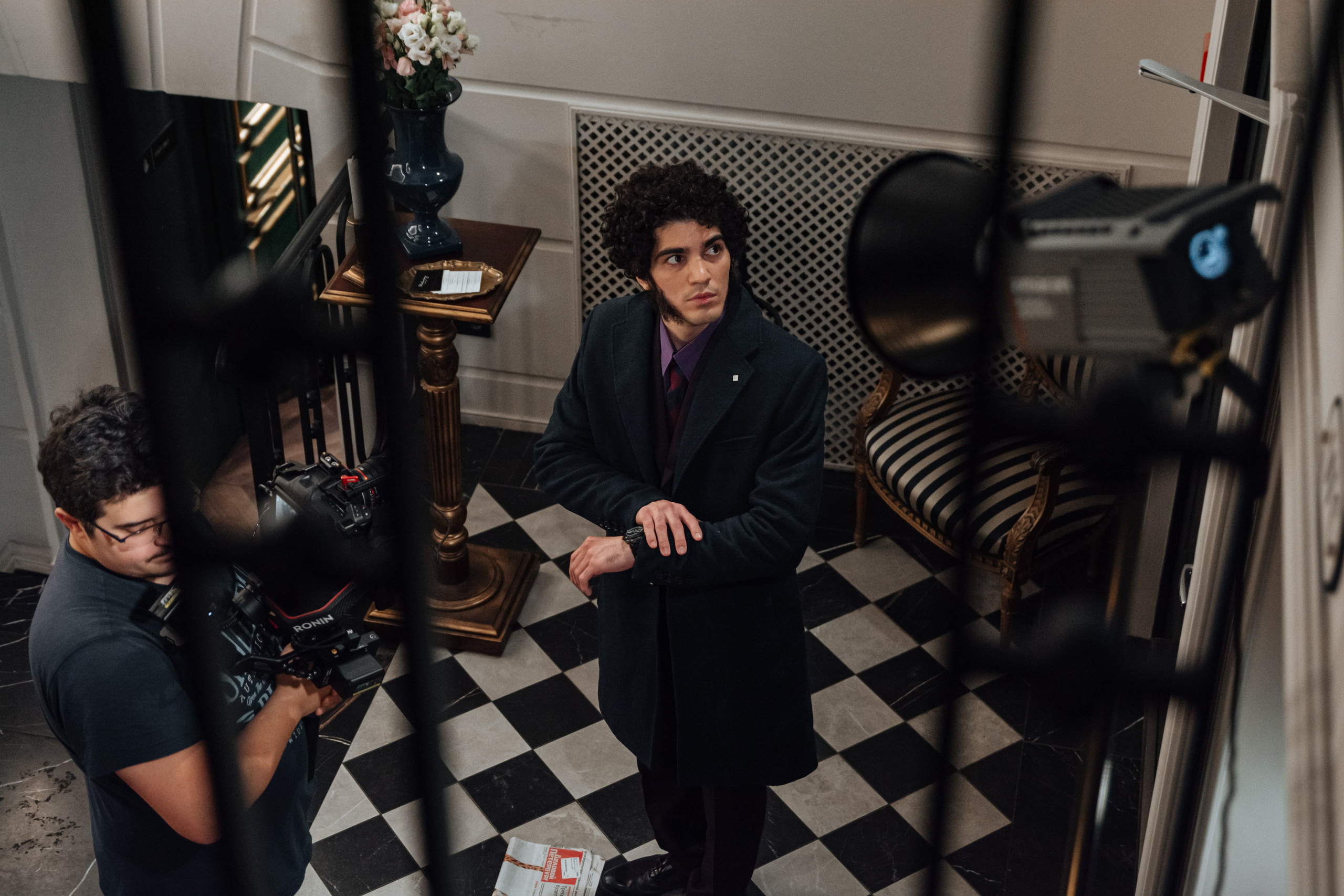 Пушкин в отеле «Оболенский». Съёмка ролика для конкурса. Портретный фотограф в Санкт-Петербурге Дмитриева Наталия