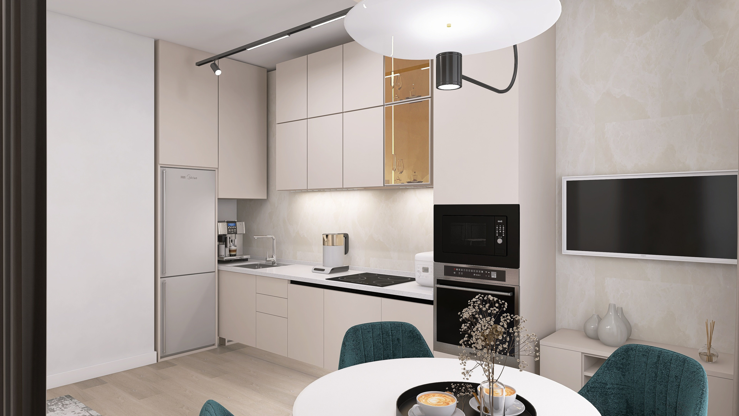 ЖК Притомский. Площадь 55 кв. м. Дизайнер интерьера в Новосибирске_Елена Сергеева