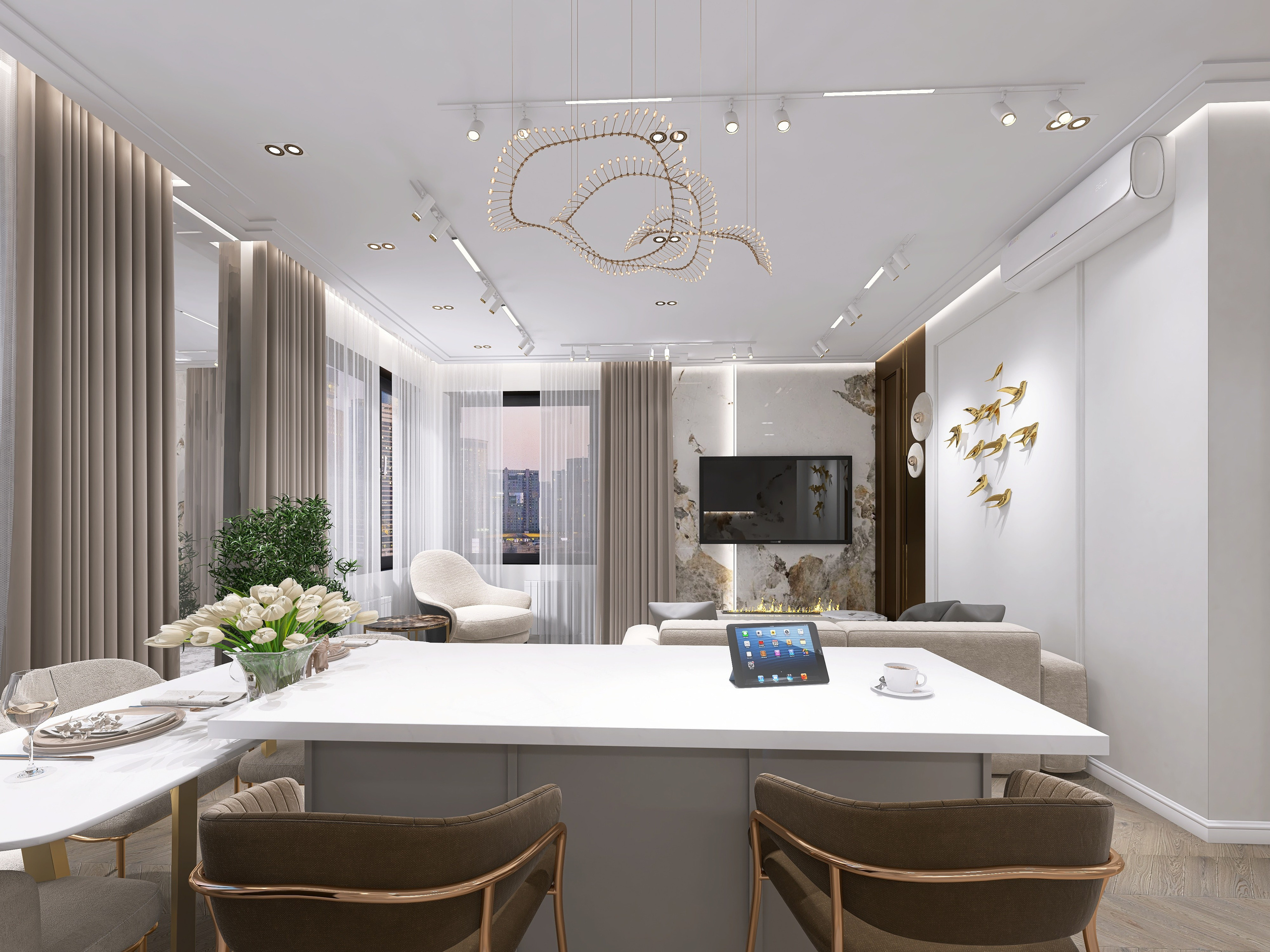 ЖК Тихомиров. Площадь 60 кв. м. Дизайнер интерьера в Новосибирске_Елена Сергеева